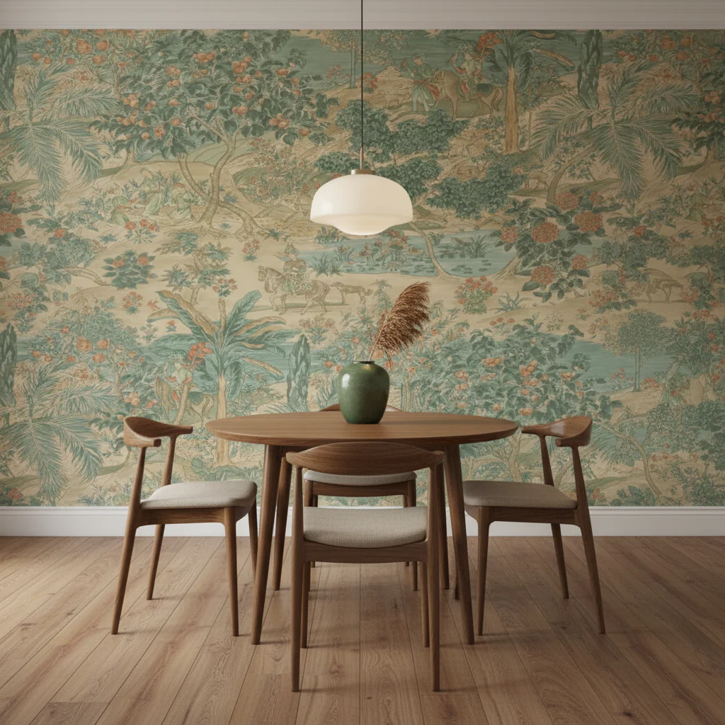 Retro French Mural - Image 2