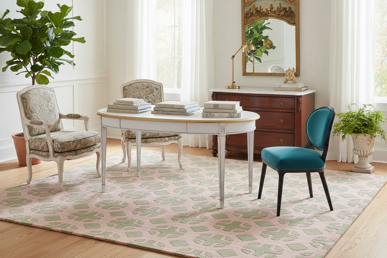 Retro Garden Hand Tufted Rug - Image 2