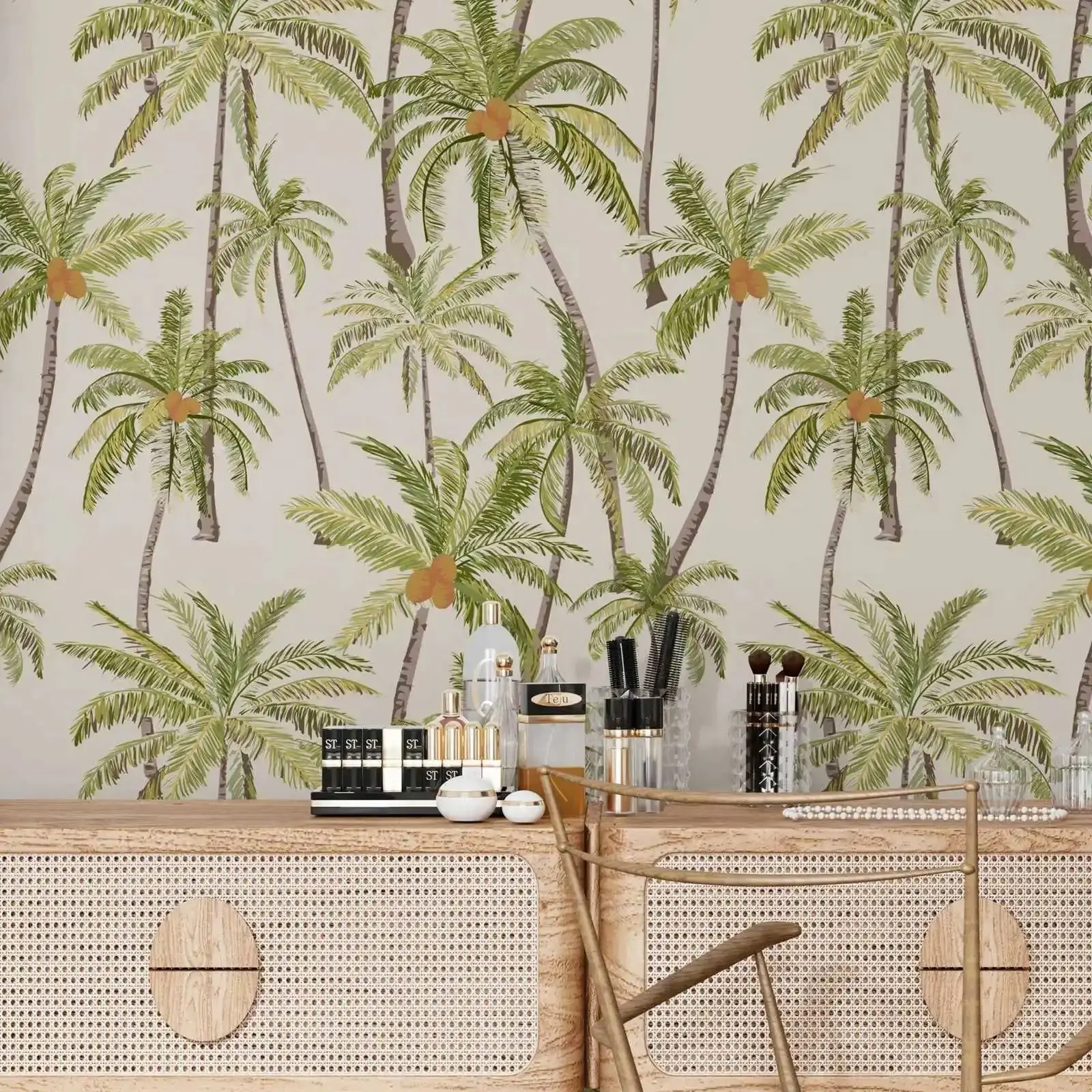Retro Palm Tree Wallpaper - Image 2