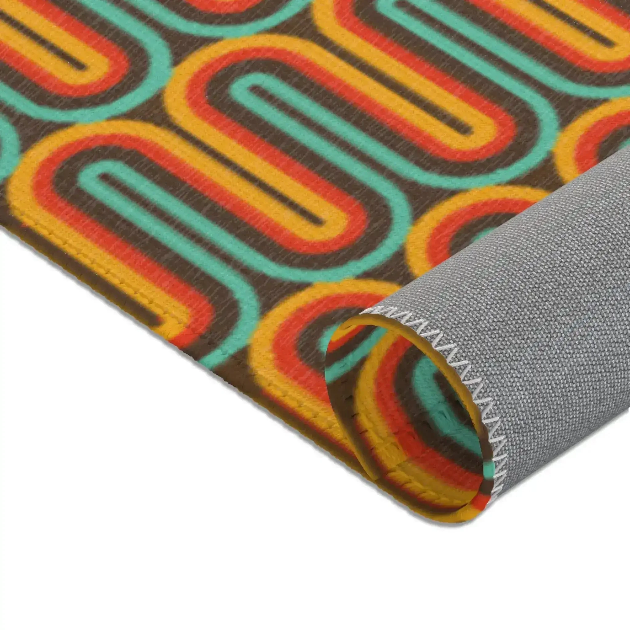 Retro Rainbow Groove Accent Rug - Image 4