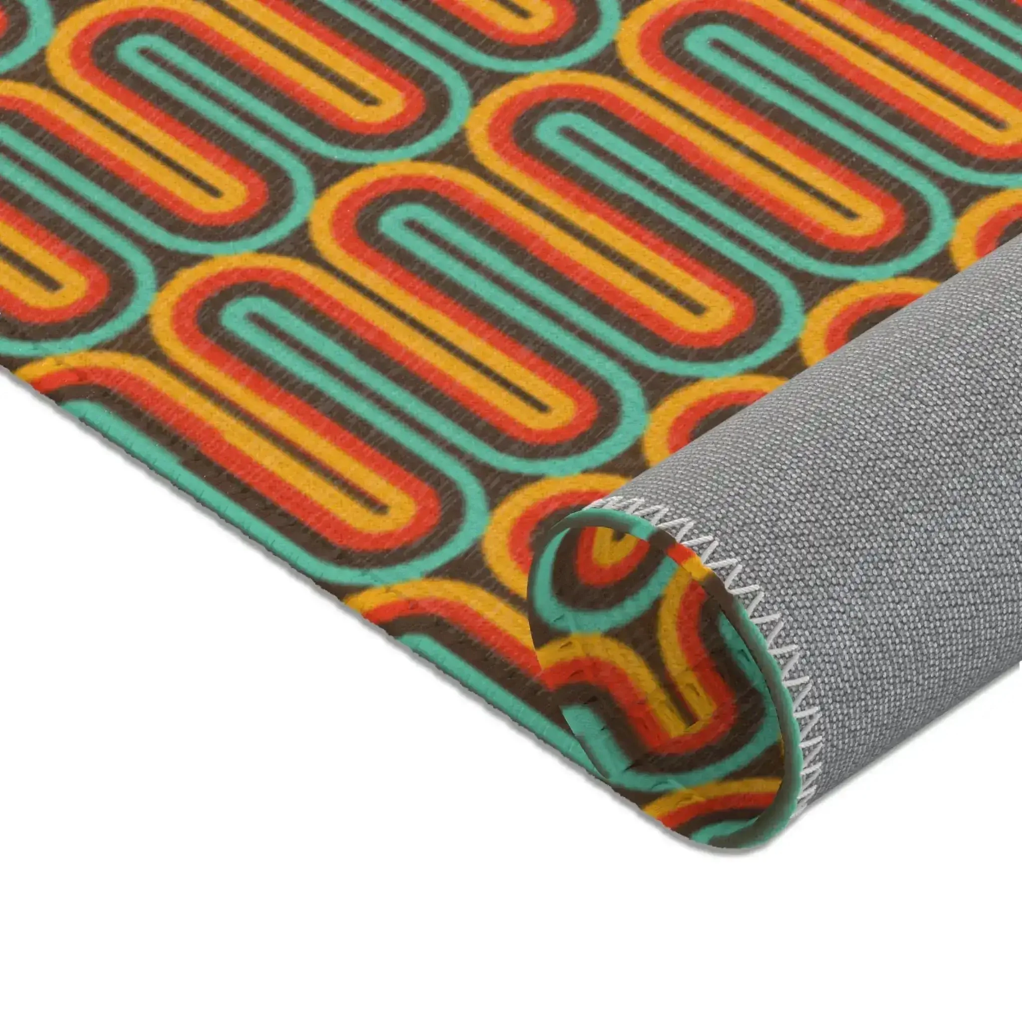 Retro Rainbow Groove Accent Rug - Image 7