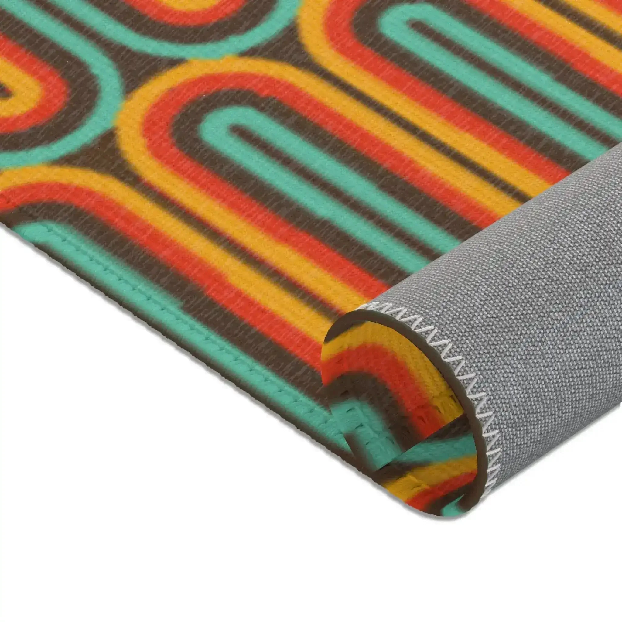 Retro Rainbow Groove Accent Rug - Image 9