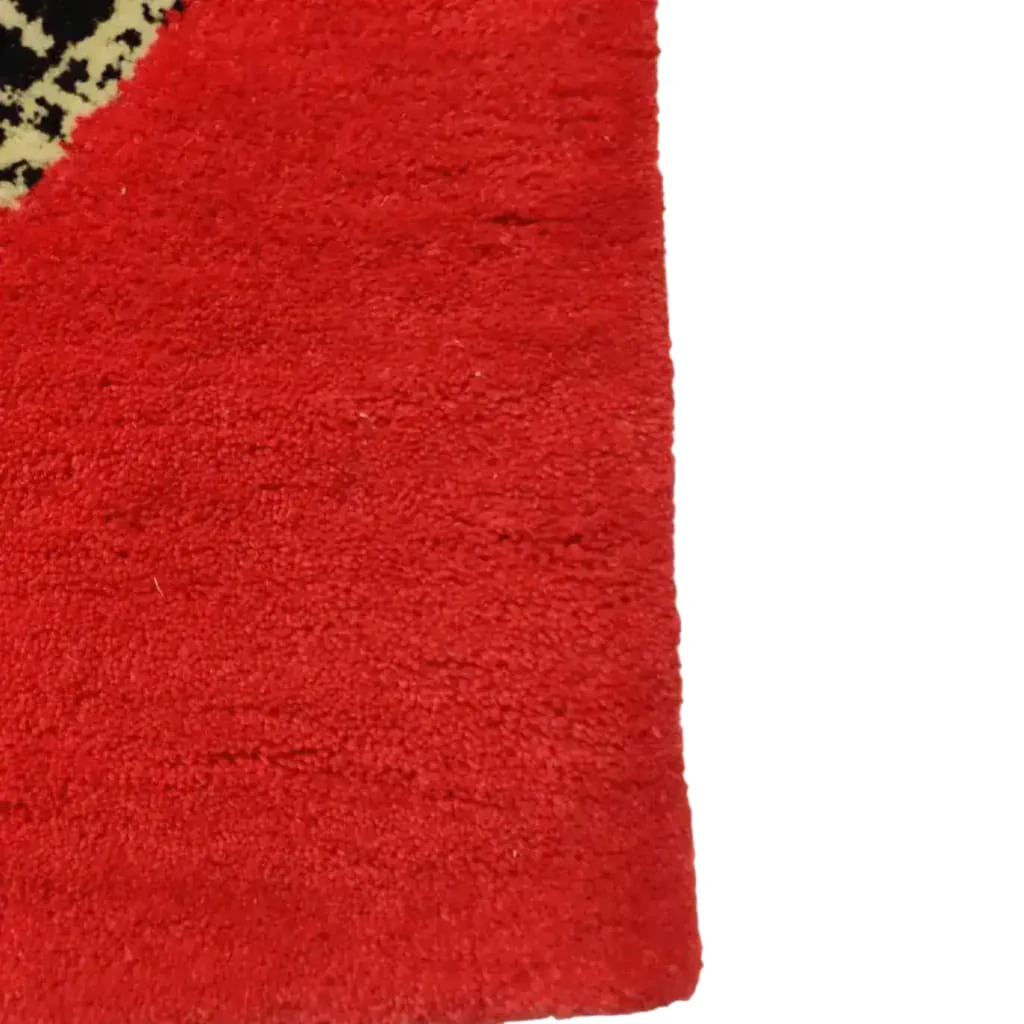 Retro Red Snake Hand Tufted Wool Rug - Image 6