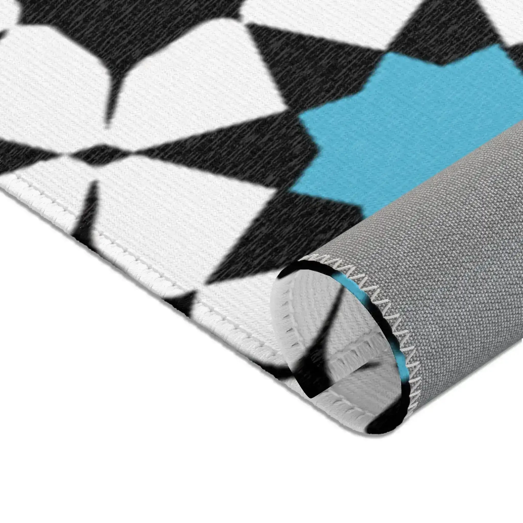Retro Starburst Geometric Accent Rug - Image 4