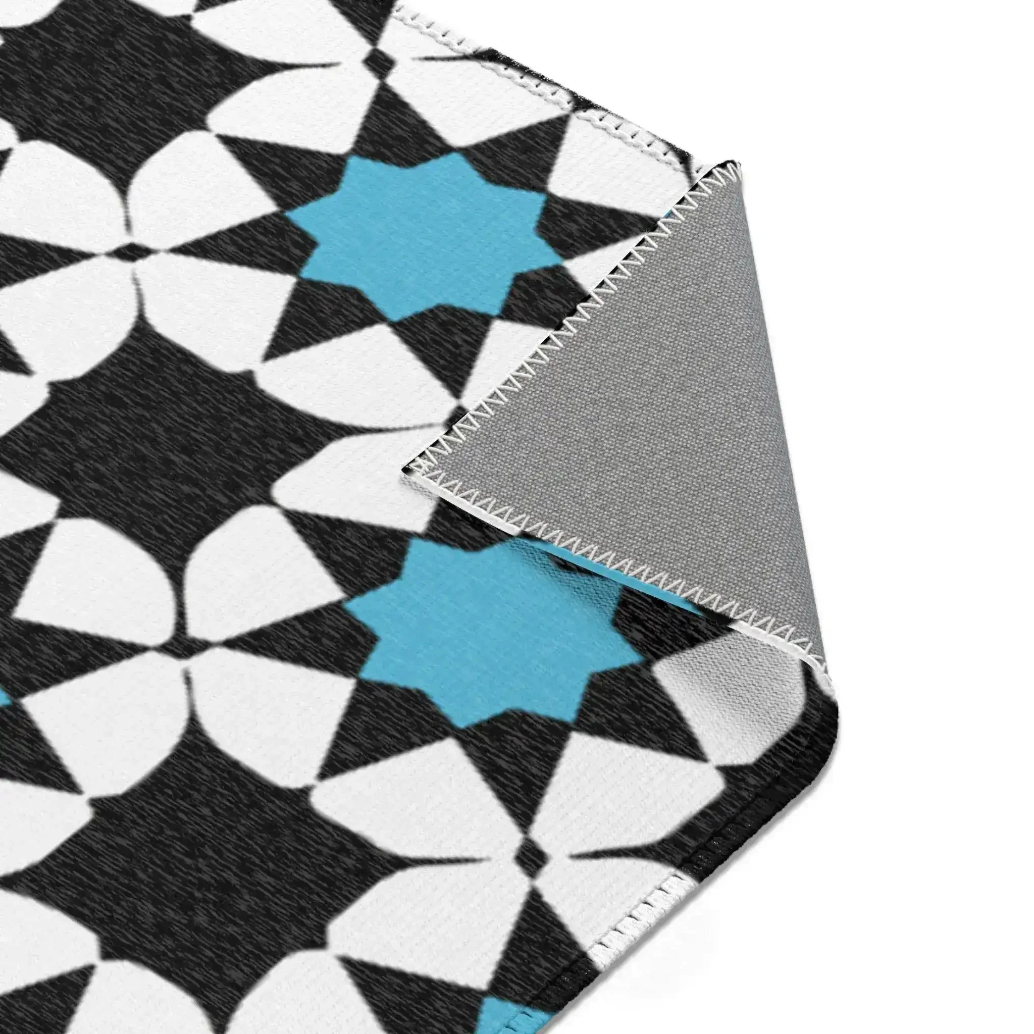 Retro Starburst Geometric Accent Rug - Image 6