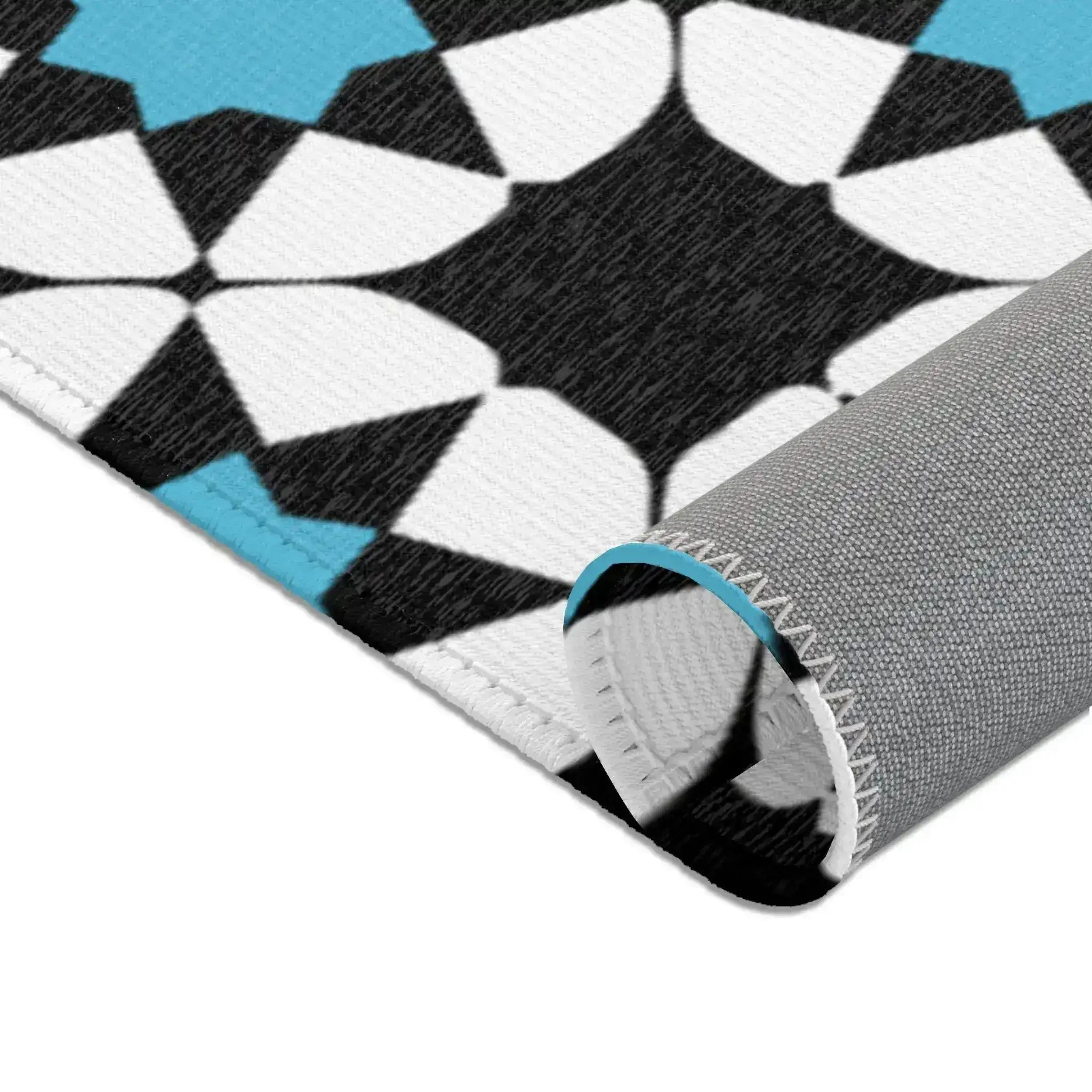 Retro Starburst Geometric Accent Rug - Image 7