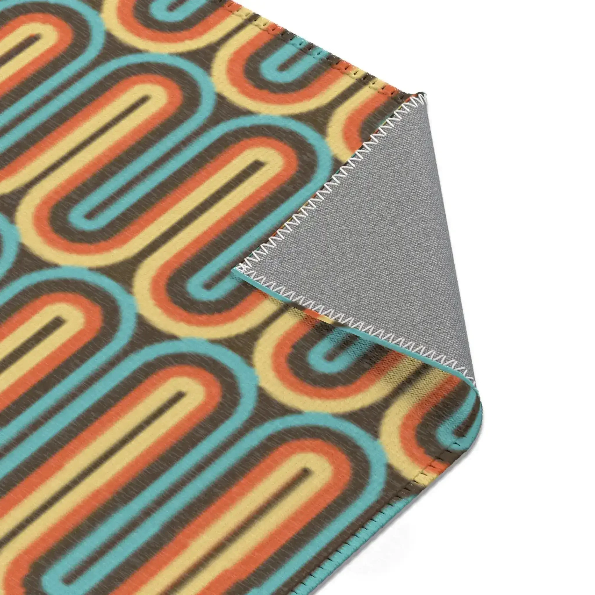 Retro Sunset Waves Accent Rug - Image 8