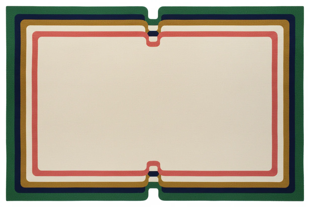 Retro Wave Hand Tufted Wool Rug - Image 4