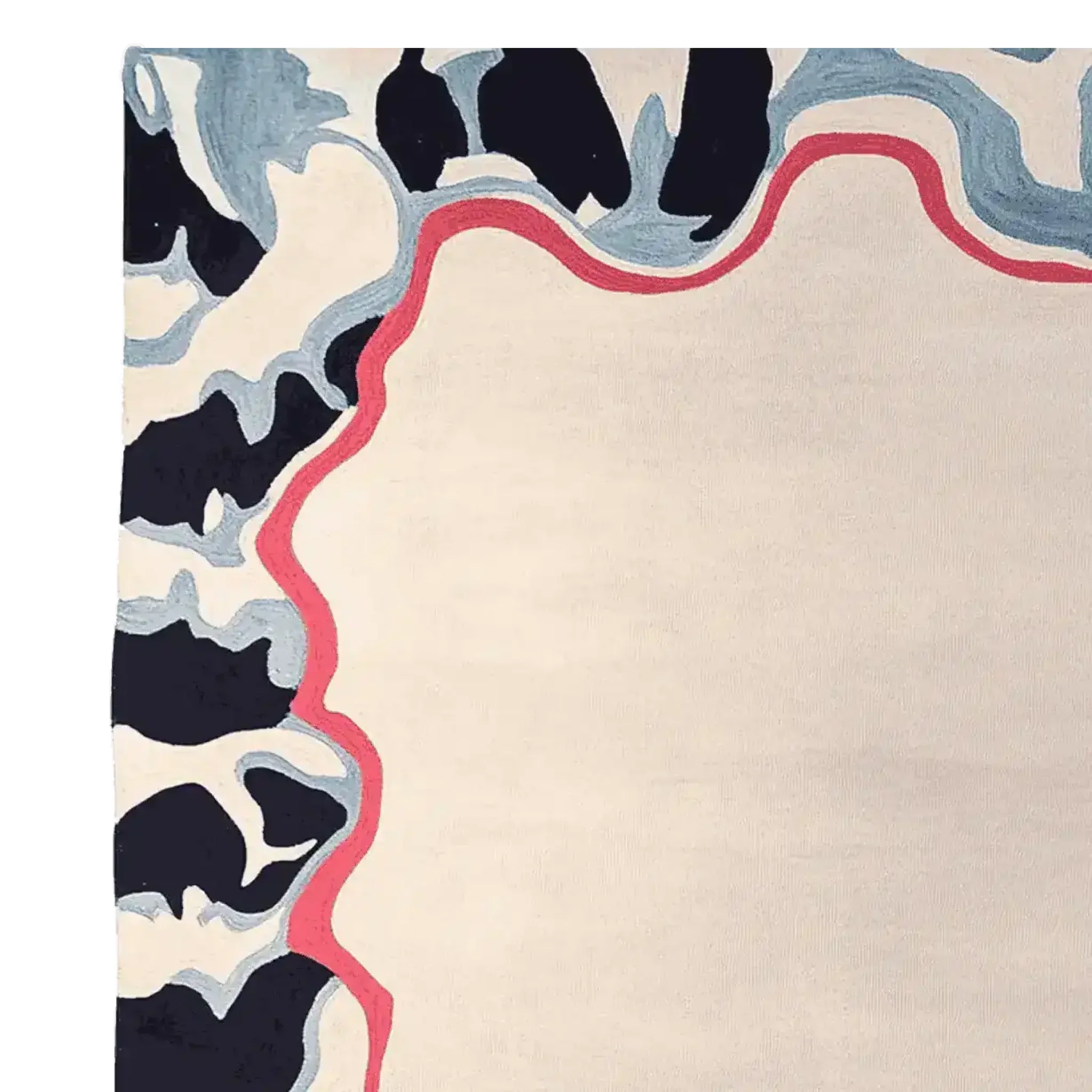 Ripple Memory Frame Hand Tufted Rug - Image 4