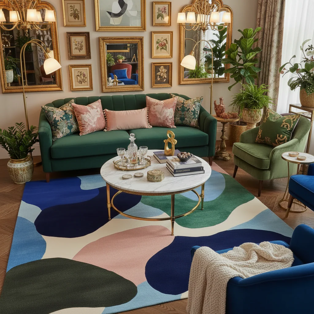 Riverstone Drift Dream Hand Tufted Rug - Image 2