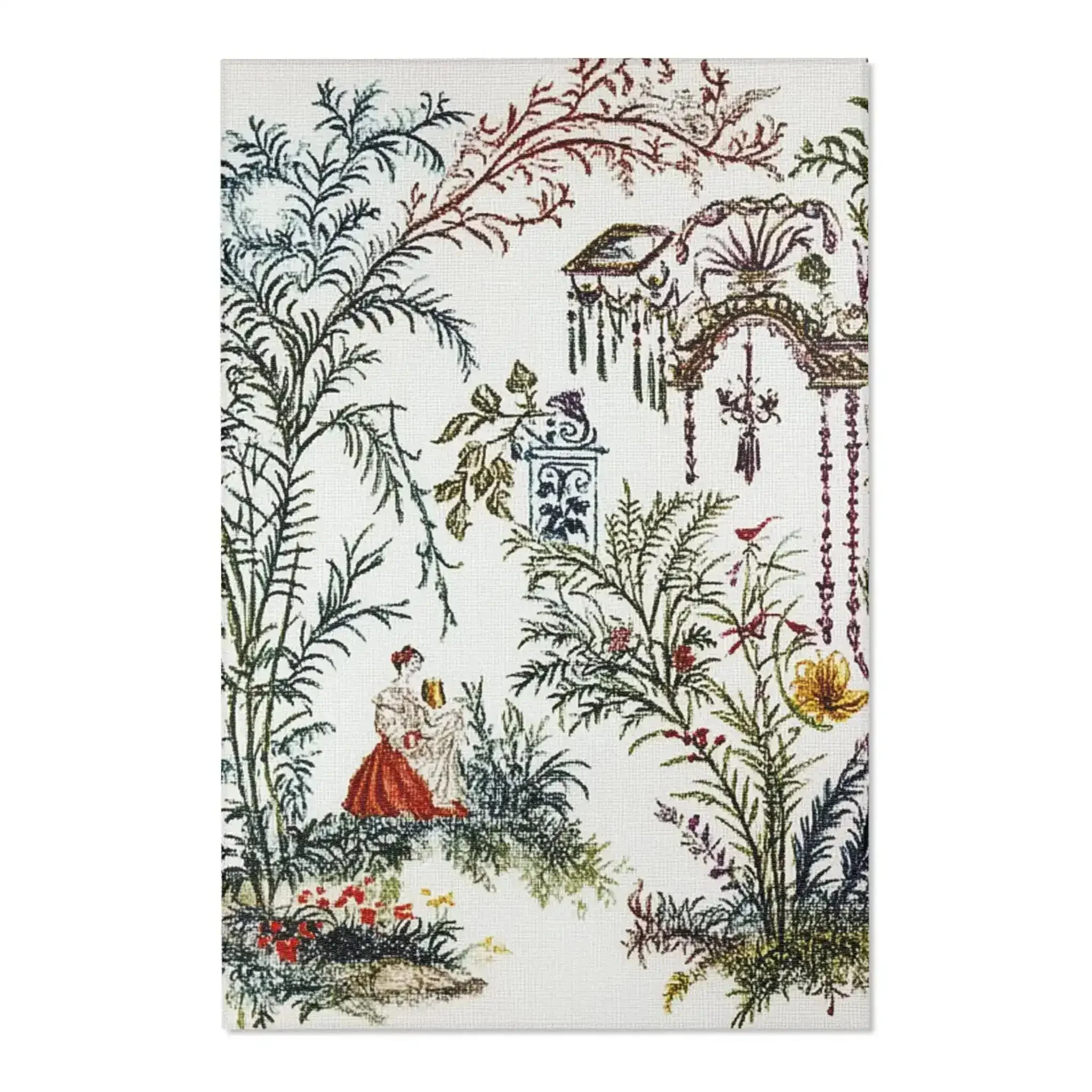 Rococo Garden Tapestry Accent Rug - Image 4