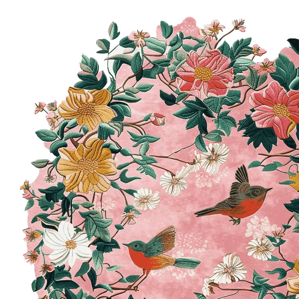 Romantic Tapestry Flight Hand Tufted Rug - Image 3