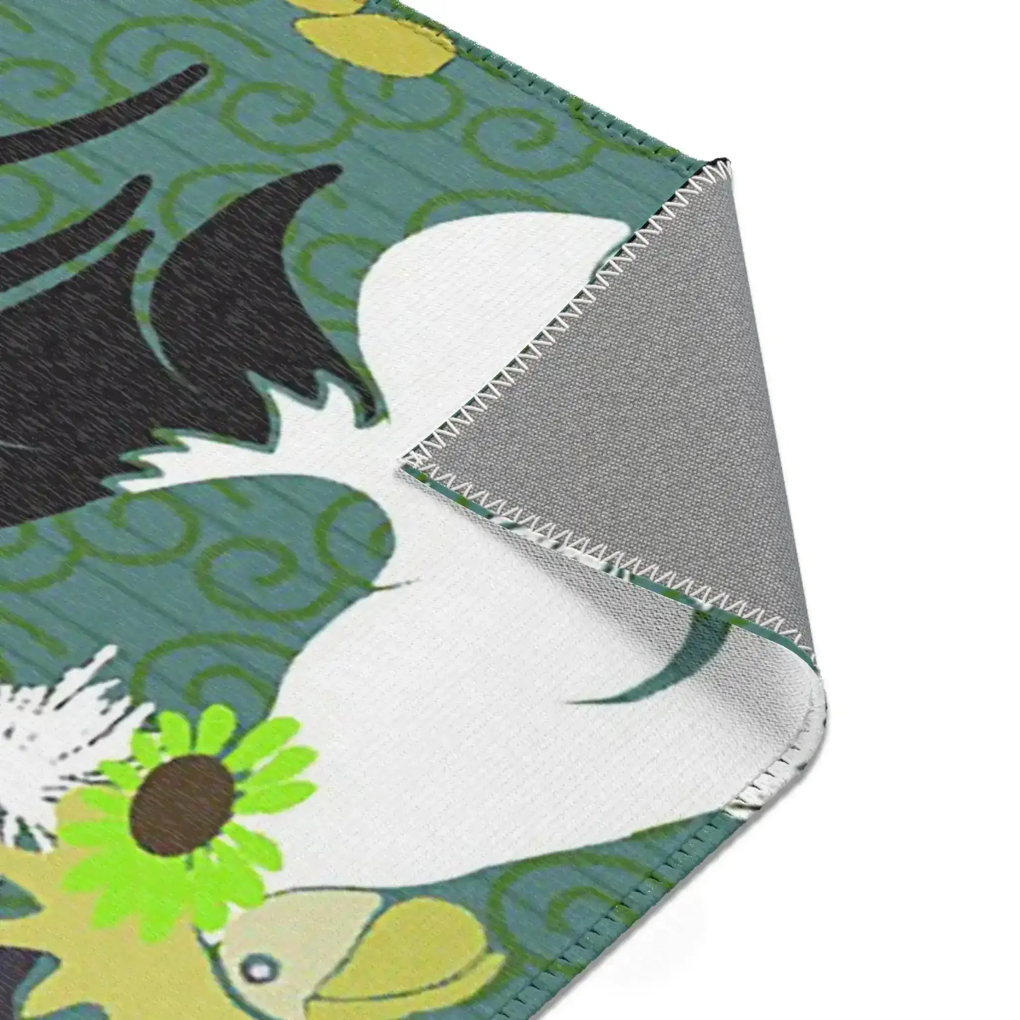 Rooster in Meadow Greens Accent Rug - Image 5