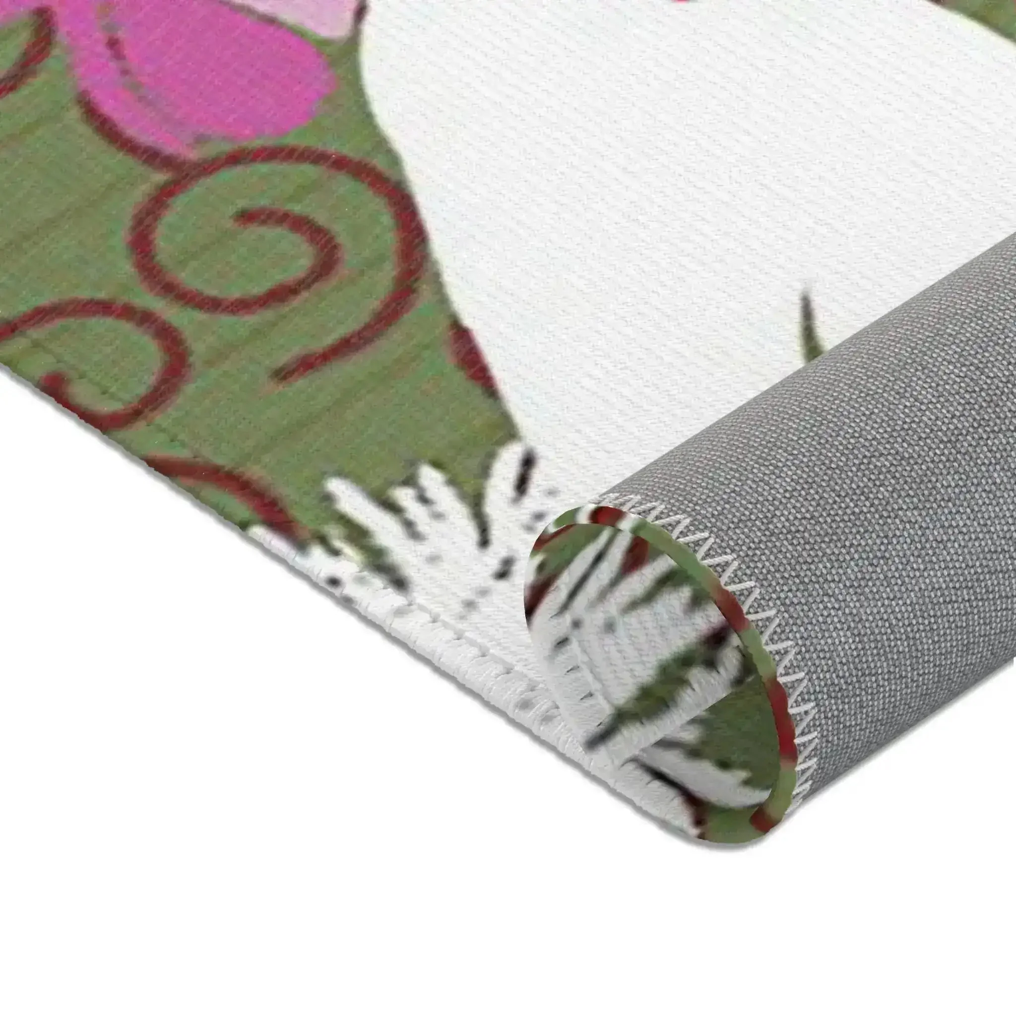 Rooster in Pink Petal Garden Accent Rug - Image 9