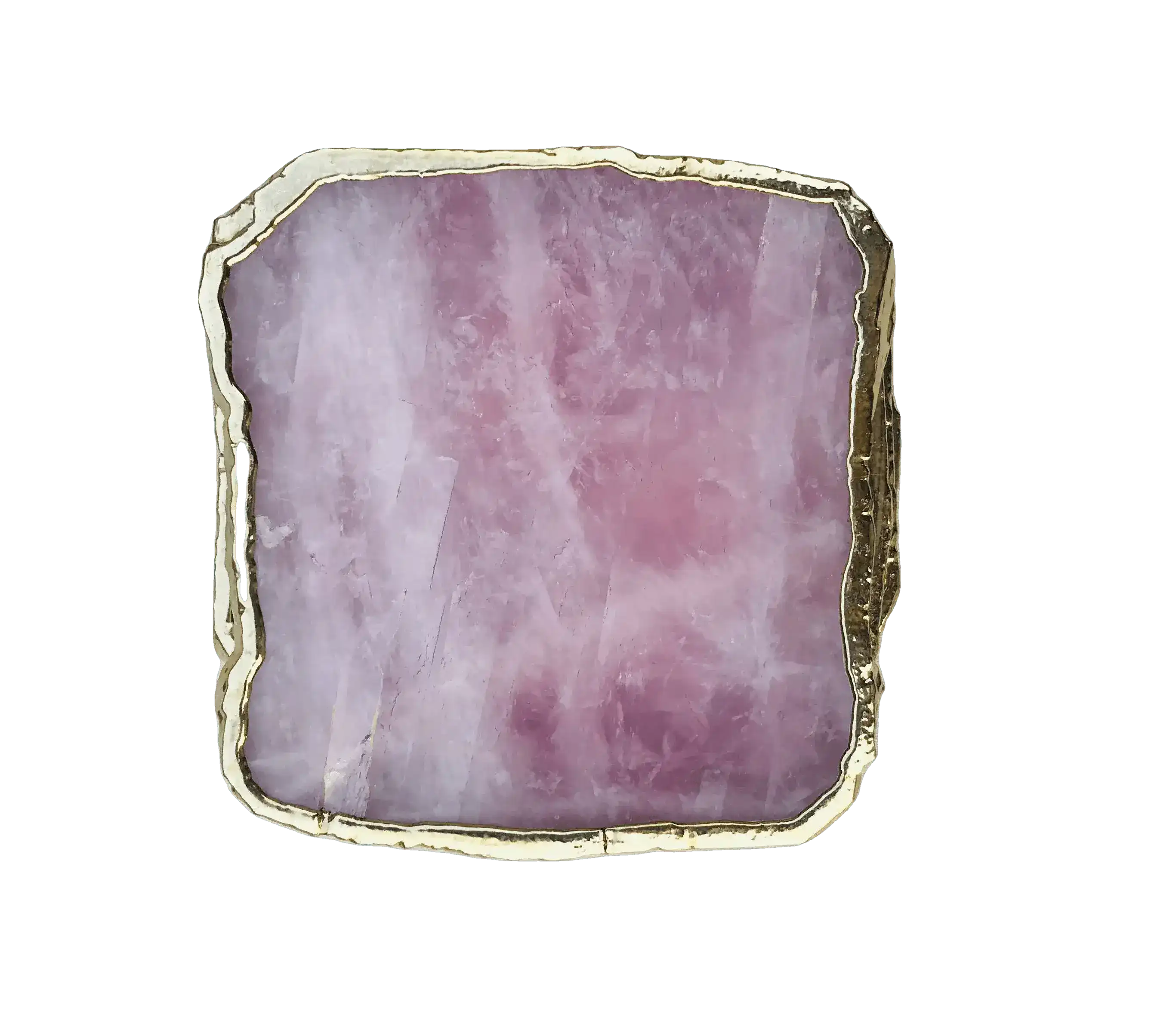 Rose Quartz Agate Coaster - Set of 4 - Image 7