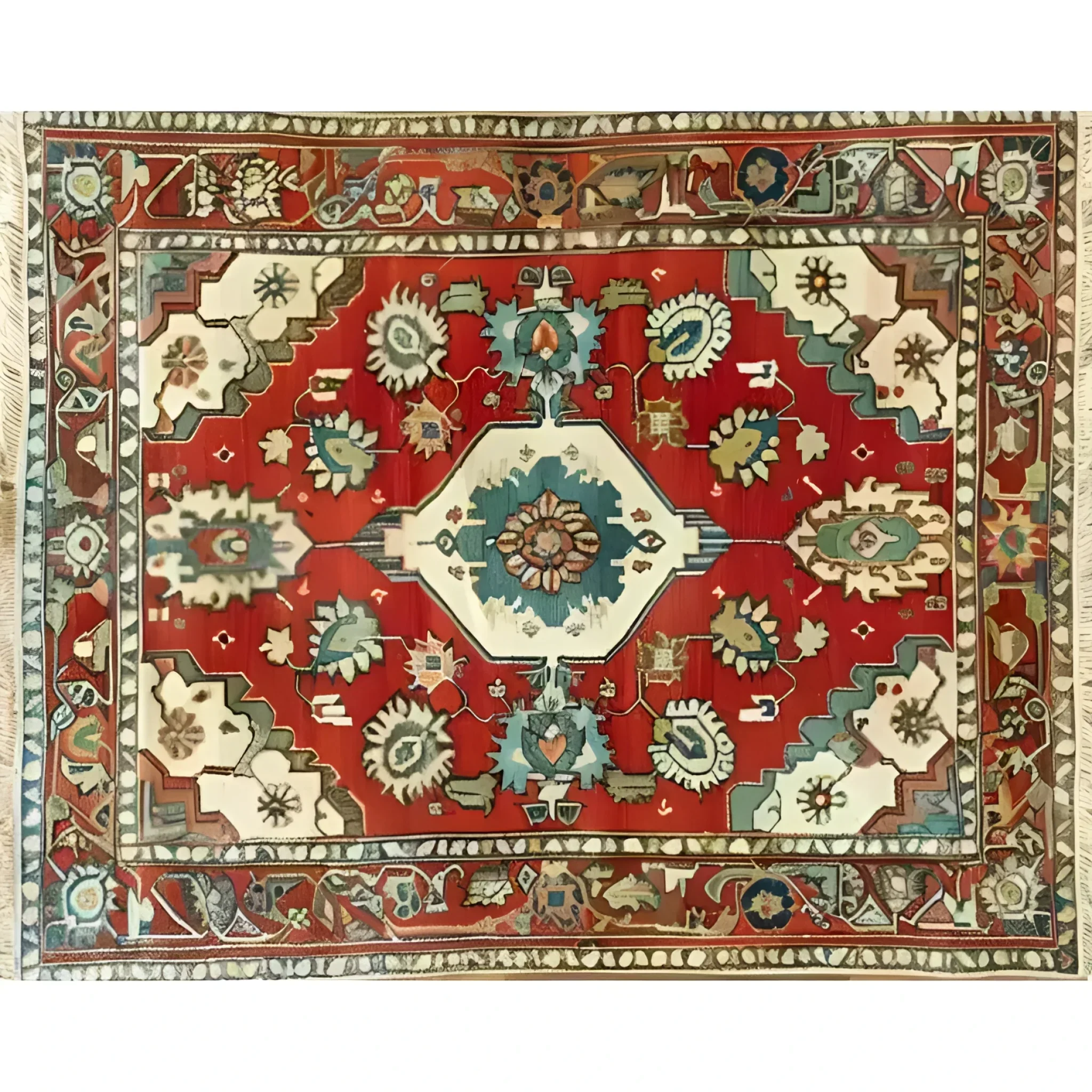 Rosy Retreat Hand Knotted Area Rug - Image 3