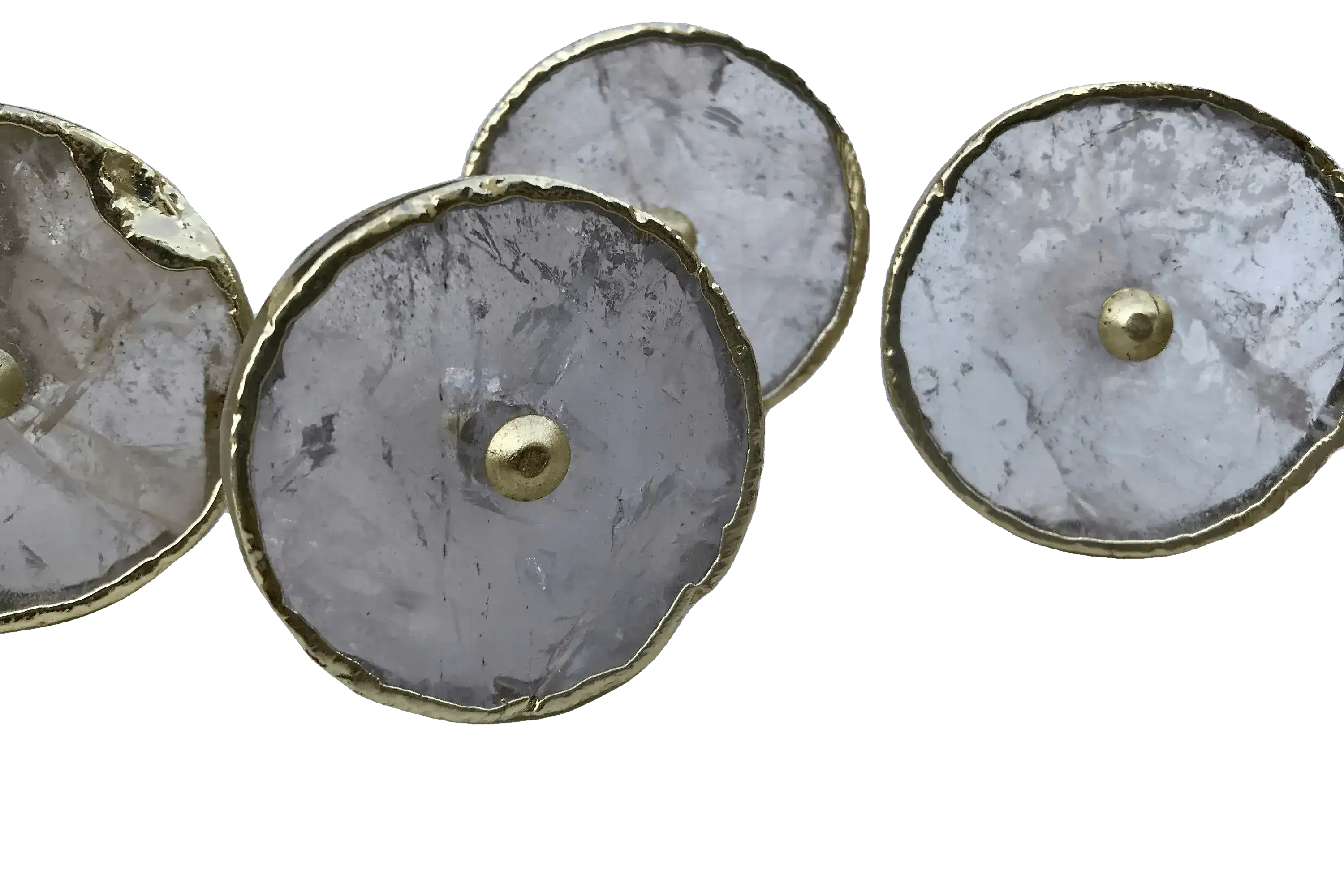 Round Clear Quartz Cabinet Door Pull Handle - Set of 6 - Image 7