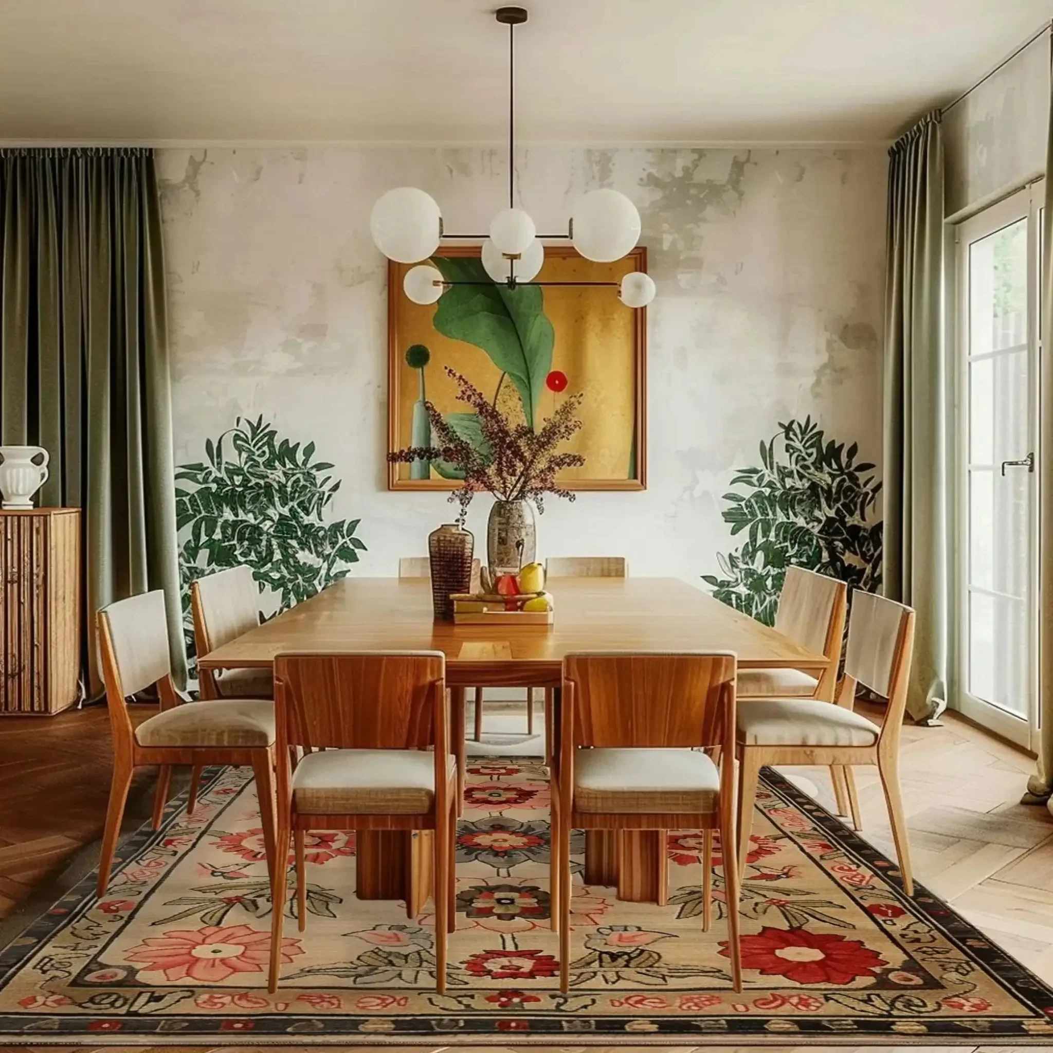 Royal Blossom Hand Tufted Rug - Image 3