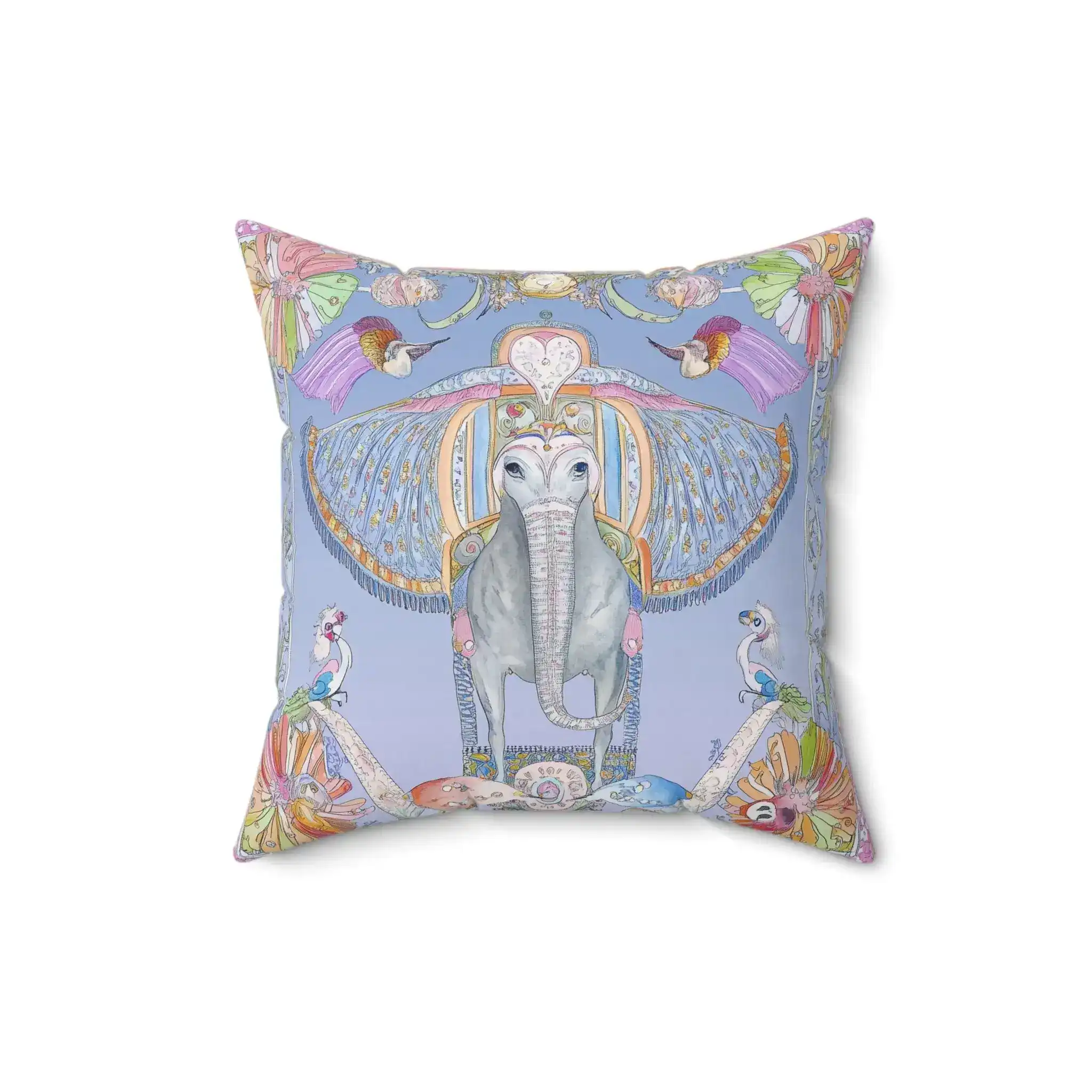 Royal Dream Elephant Throw Pillow - Image 3