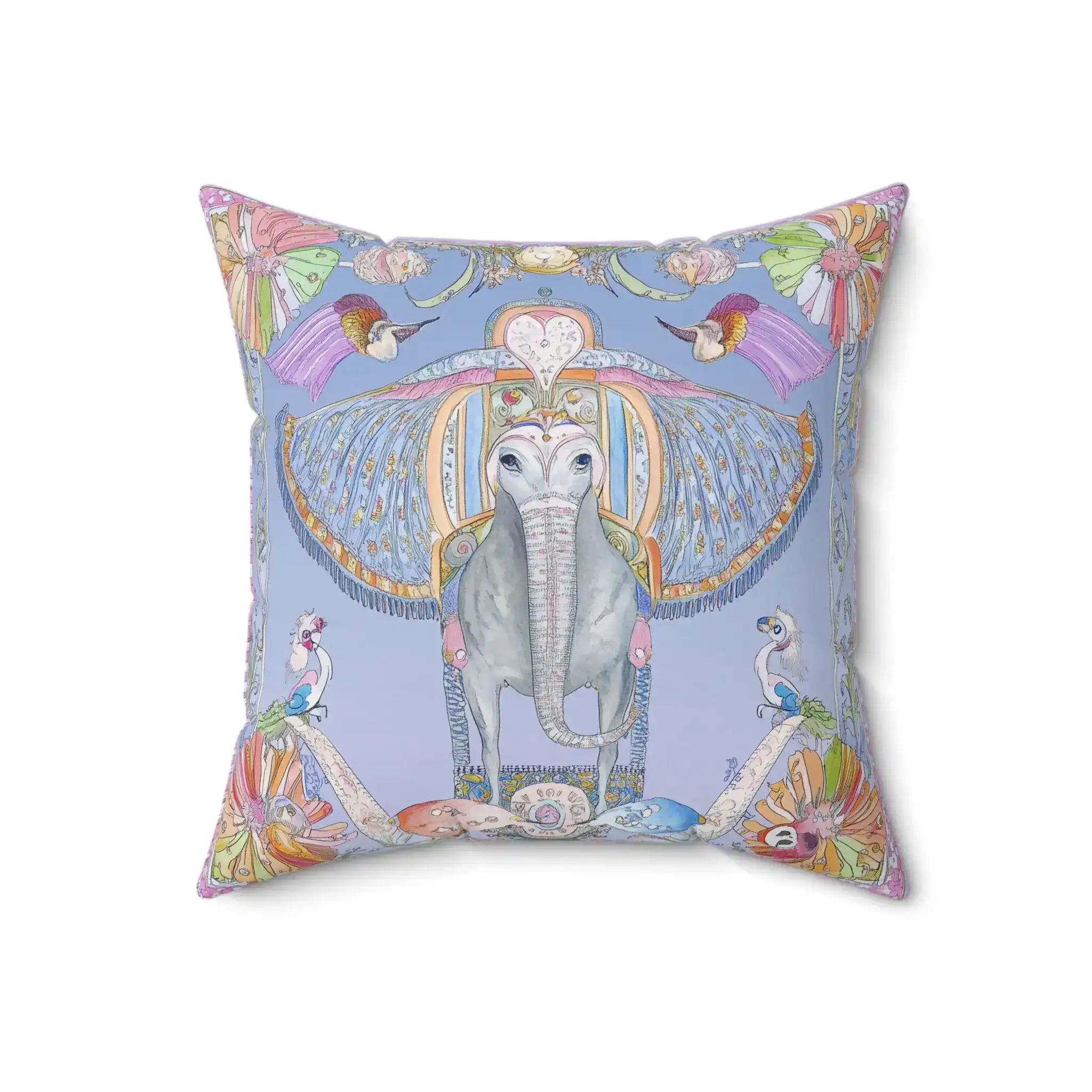 Royal Dream Elephant Throw Pillow - Image 4