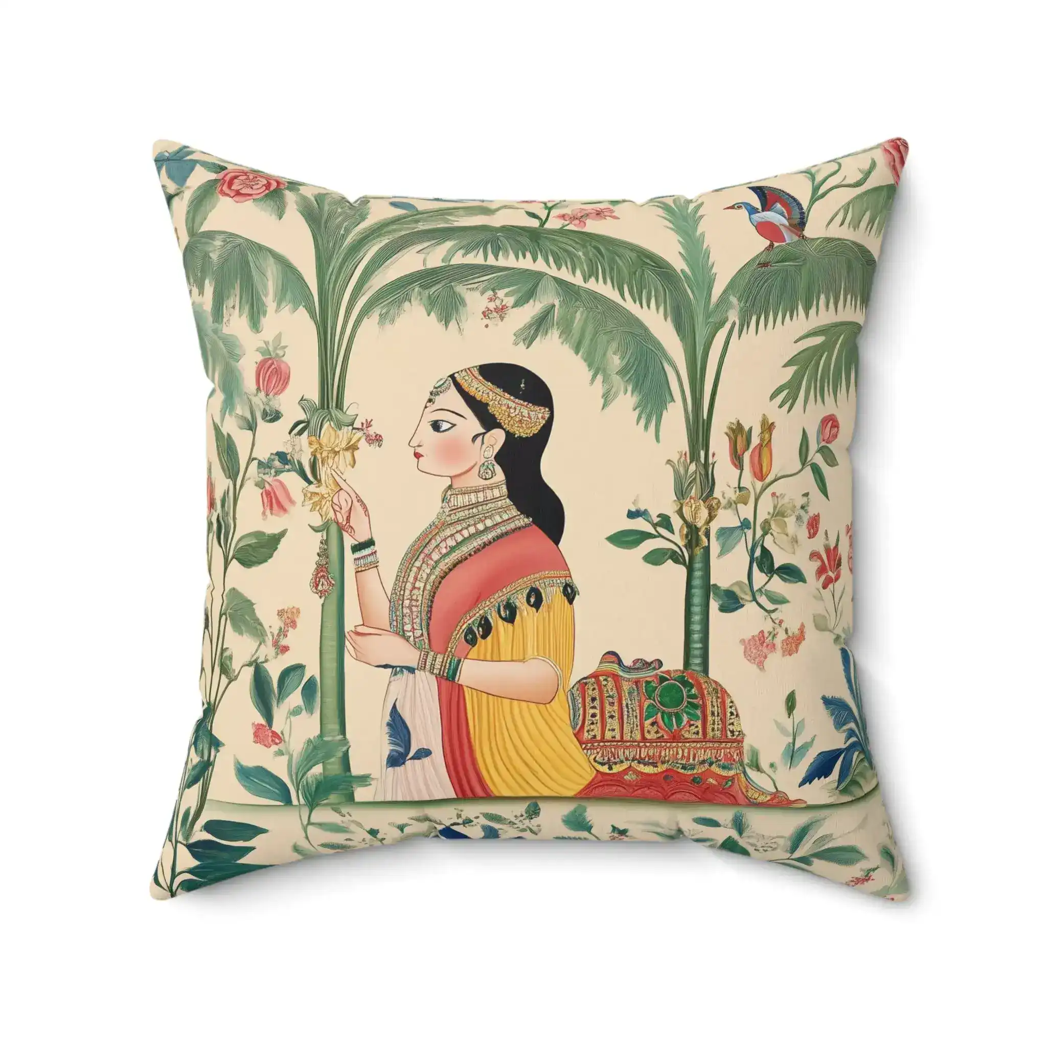 Royal Garden Muse Throw Pillow - Image 11