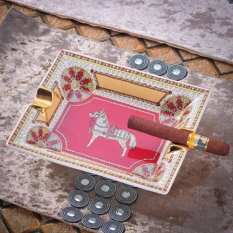 Royal Horse Bone China Cigar Holder - Image 3