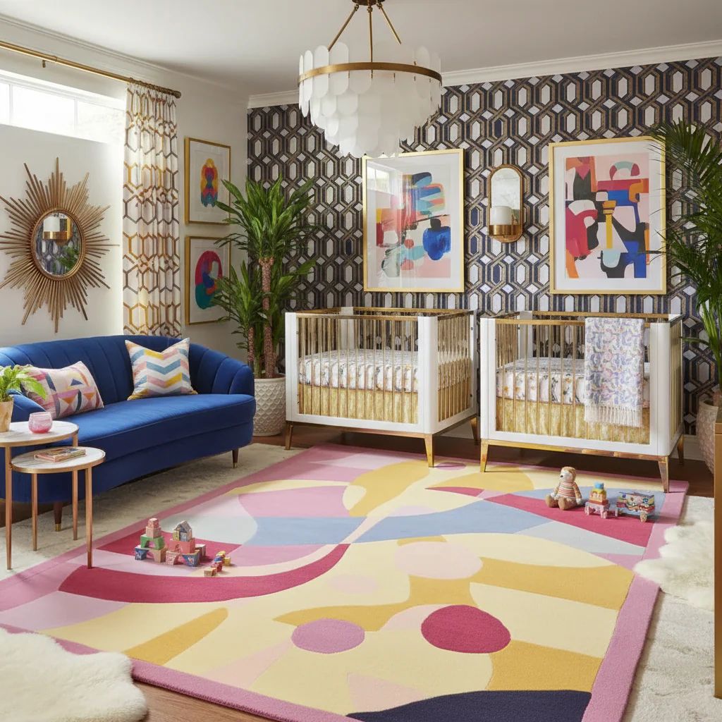 Rush of Pastels Hand Tufted Rug - Image 2