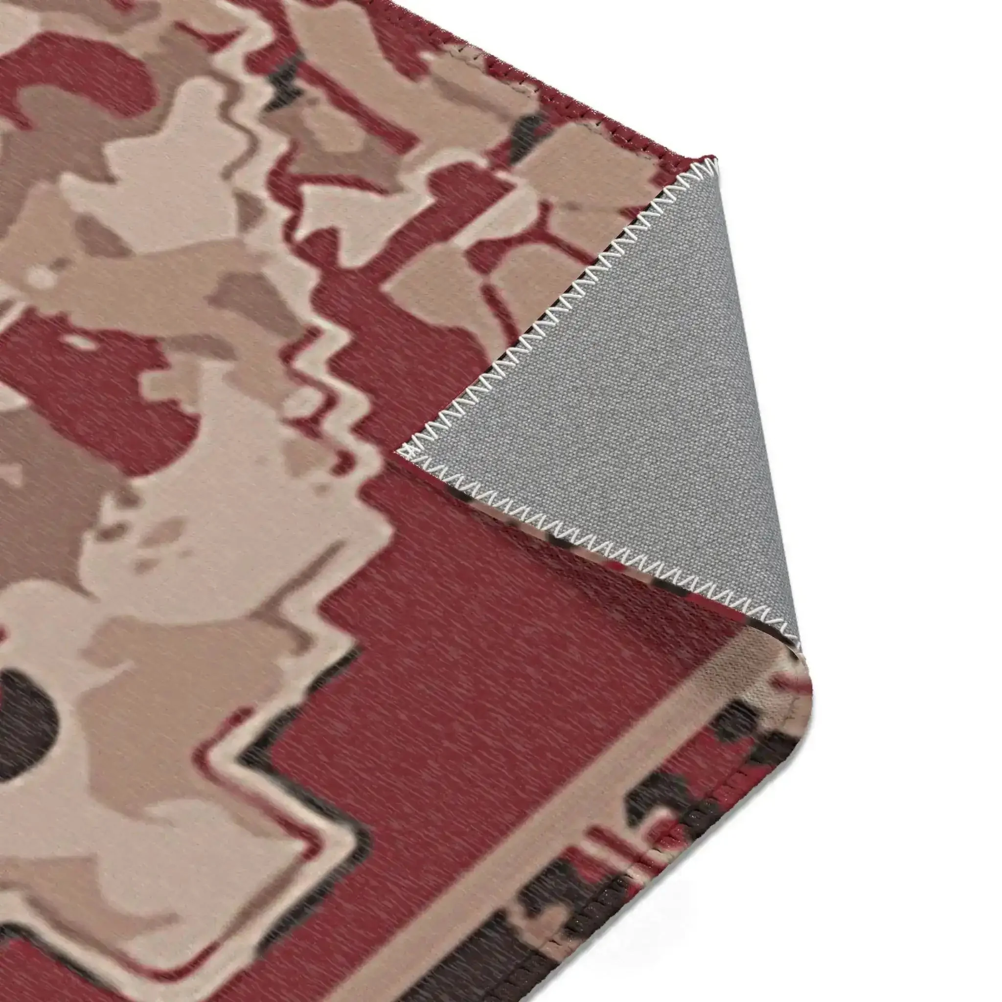 Rustic Red Medallion Accent Rug - Image 8
