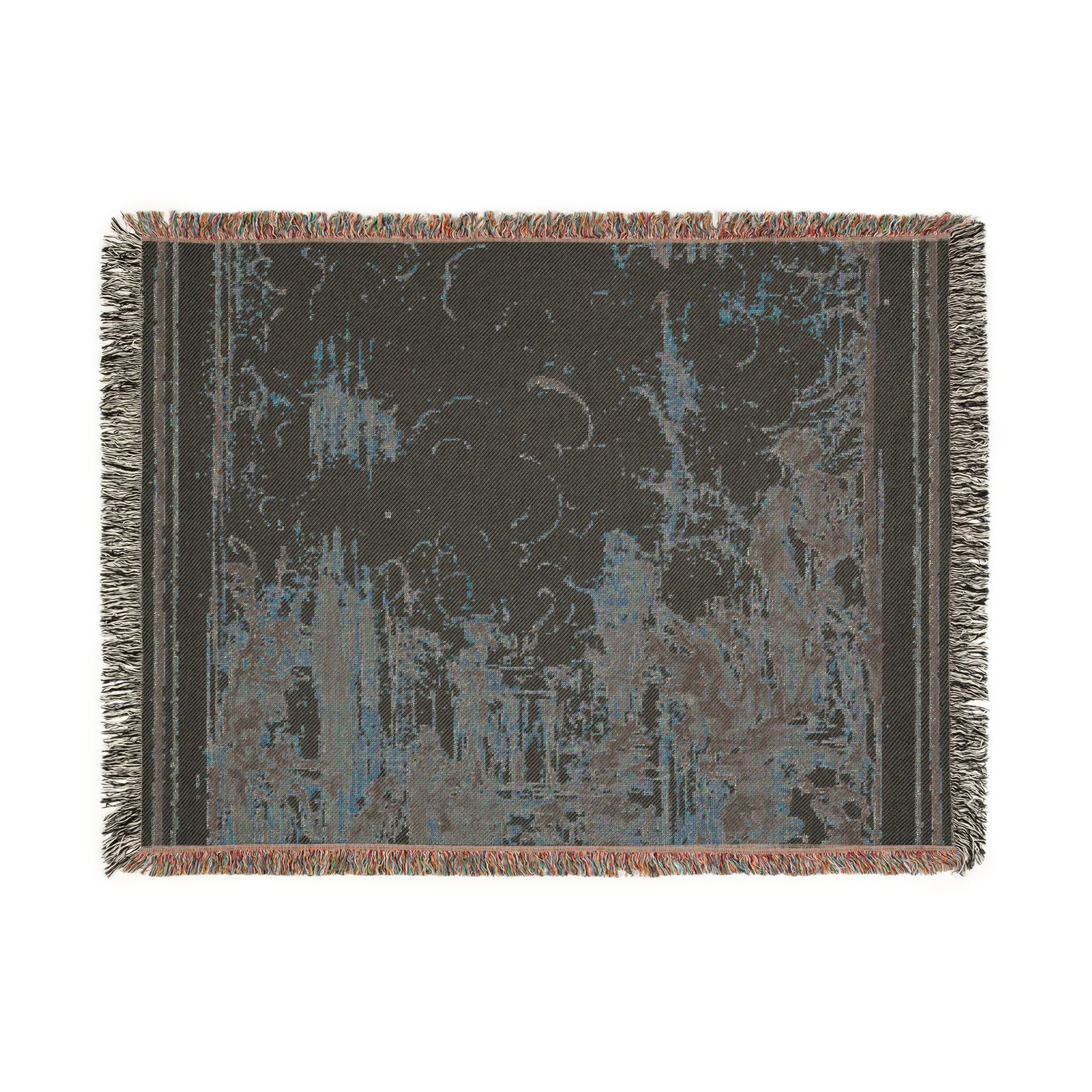 Sacrificial Offering in a Temple Woven Throw Blanket - Image 7
