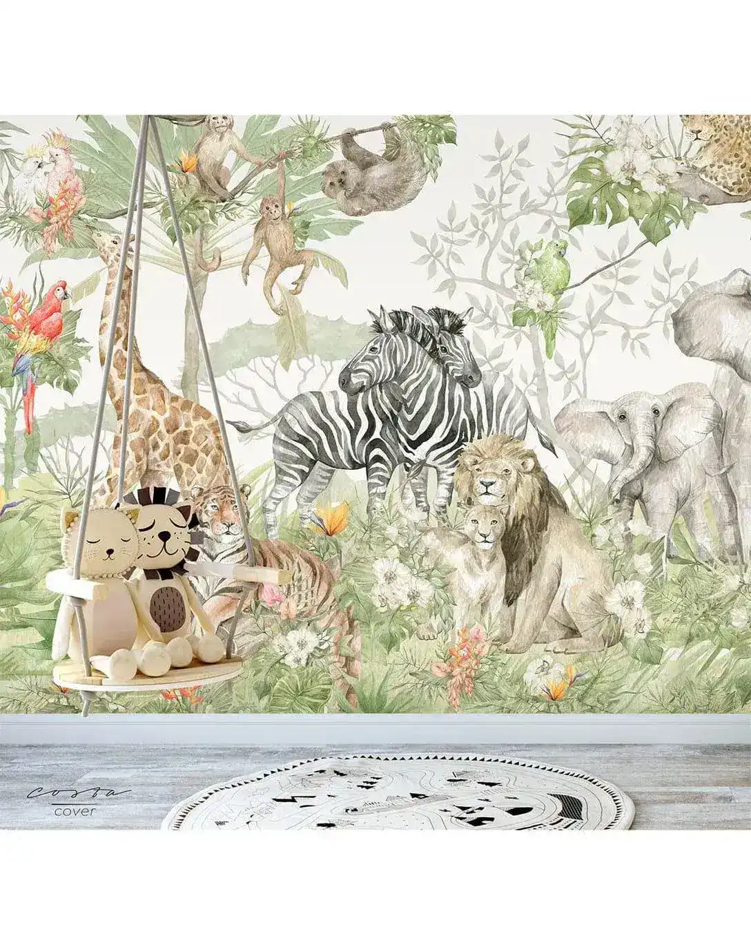 Safari Animal Exotic Jungle Wallpaper - Image 2