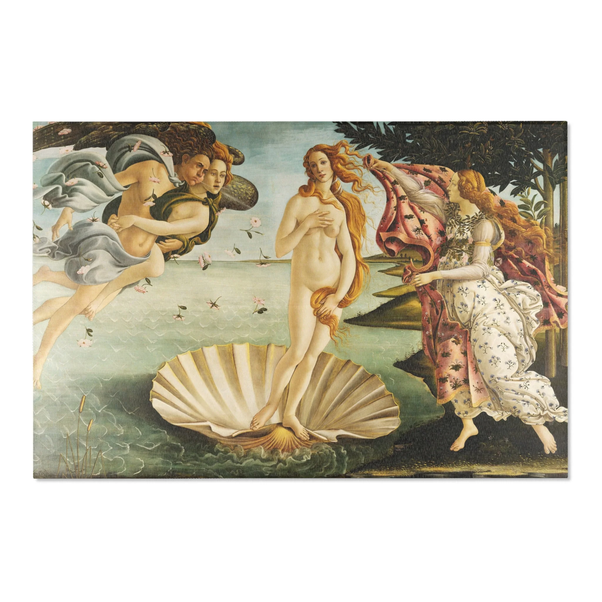 Sandro Botticelli - La nascita di Venere - Google Art Project - edited | Area Rug - Image 6