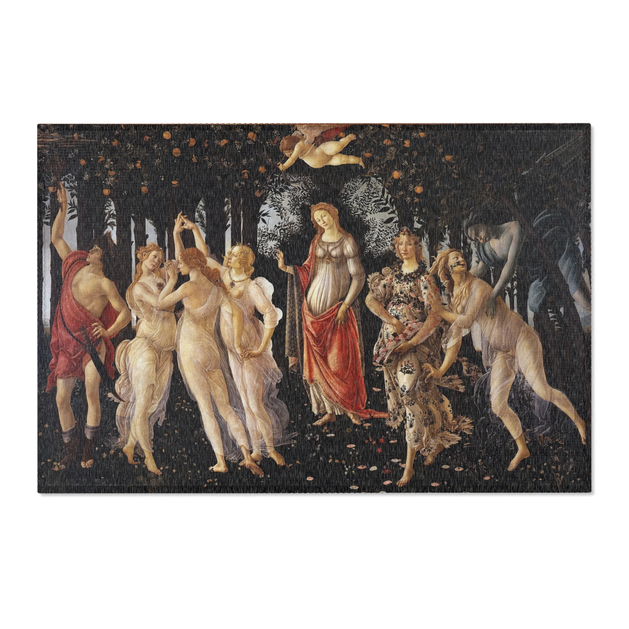 Sandro Botticelli - La Primavera - Google Art Project | Area Rug - Image 4
