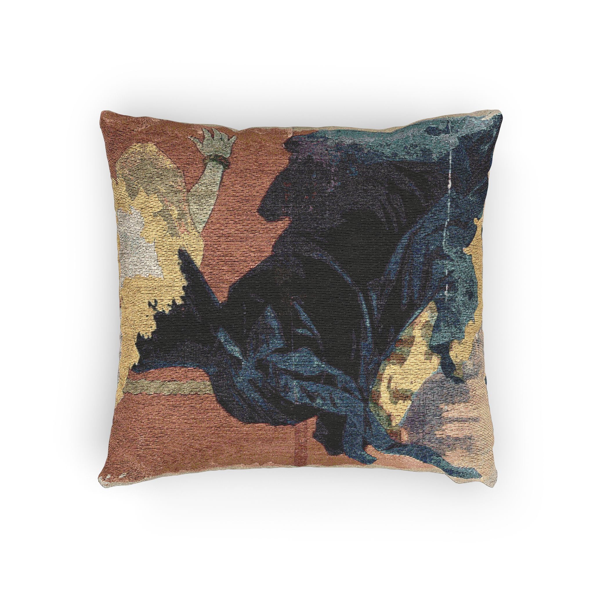 saxoleine-lamp-oil-ad-jules-cheret | Woven Pillow - Image 4