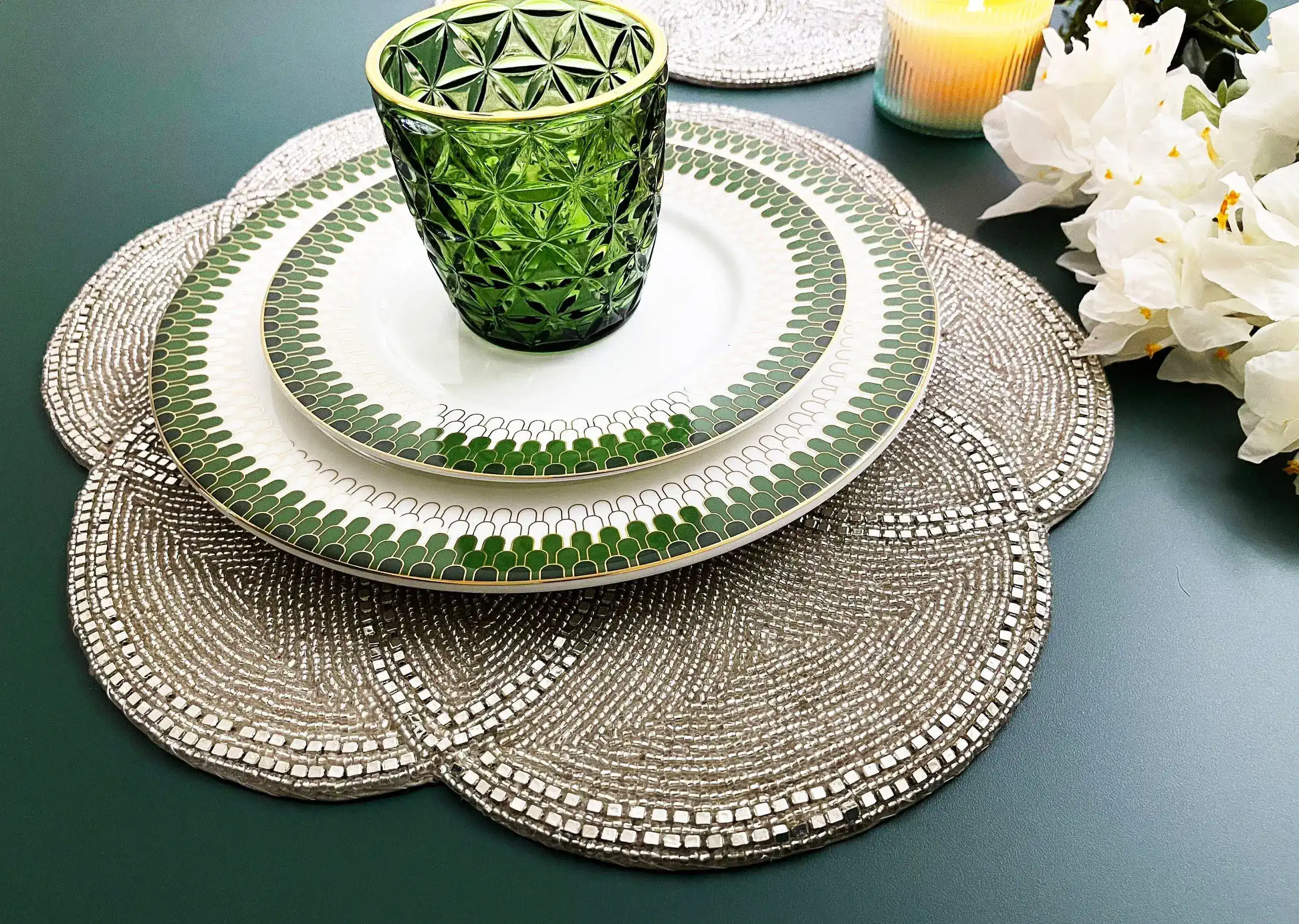 Scallop Diamond and Bead Placemat - Image 7