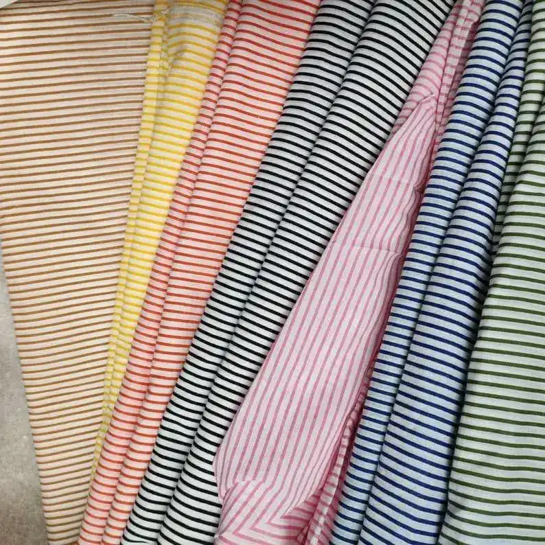 Scallop Striped Square Cotton Napkins - Image 5