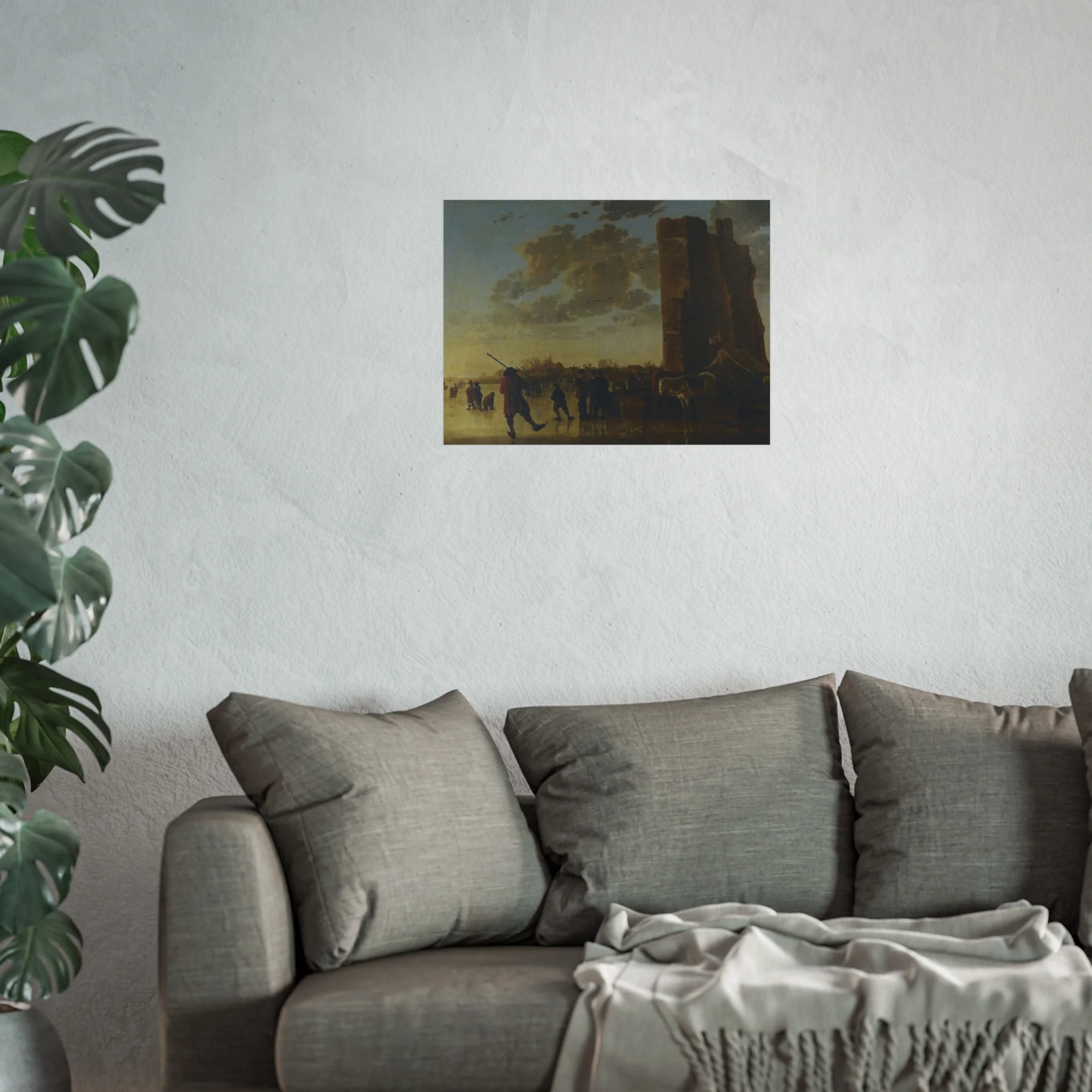 Schilderij, Aelbert Cuyp, met ruïne van Huis te Merwede (12091275046) | Fine Art Poster - Image 9