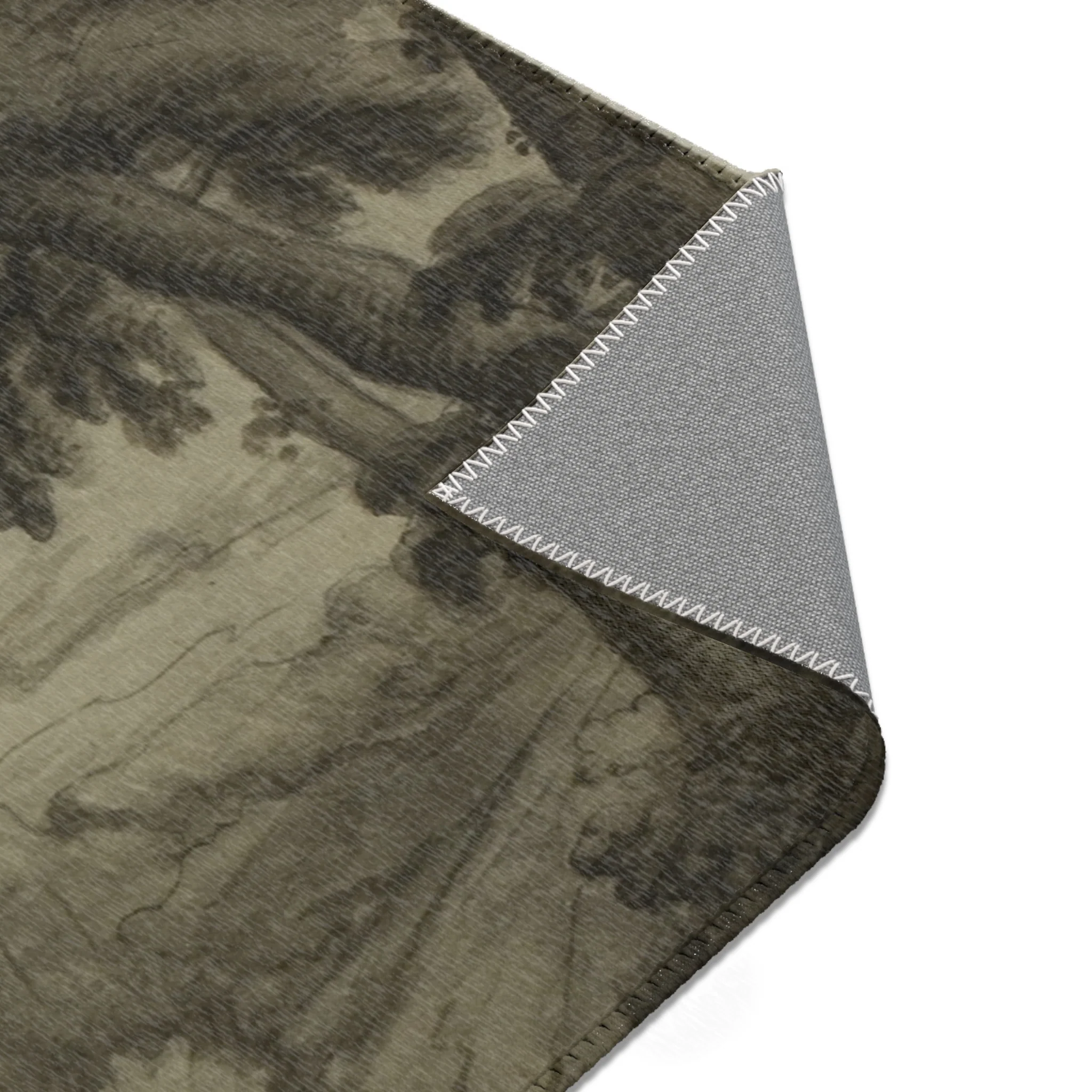 School of Nicolas Poussin - Italianate Landscape with Castle, Trees and Water in Foreground | Area Rug - Image 15