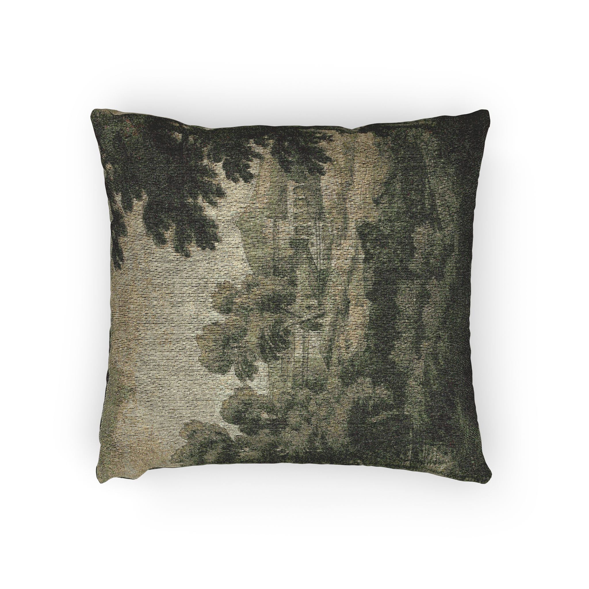 School of Nicolas Poussin - Italianate Landscape with Castle, Trees and Water in Foreground | Woven Pillow - Image 2