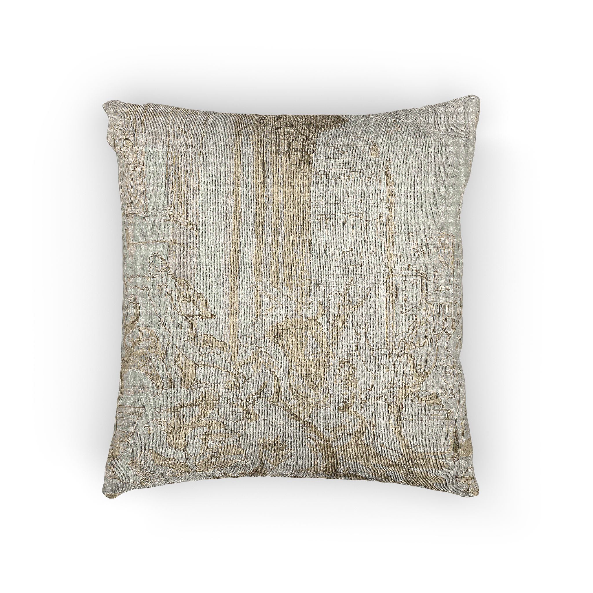 School of Nicolas Poussin - Massacre of the Innocents (recto); Figure Sketches (verso) | Woven Pillow