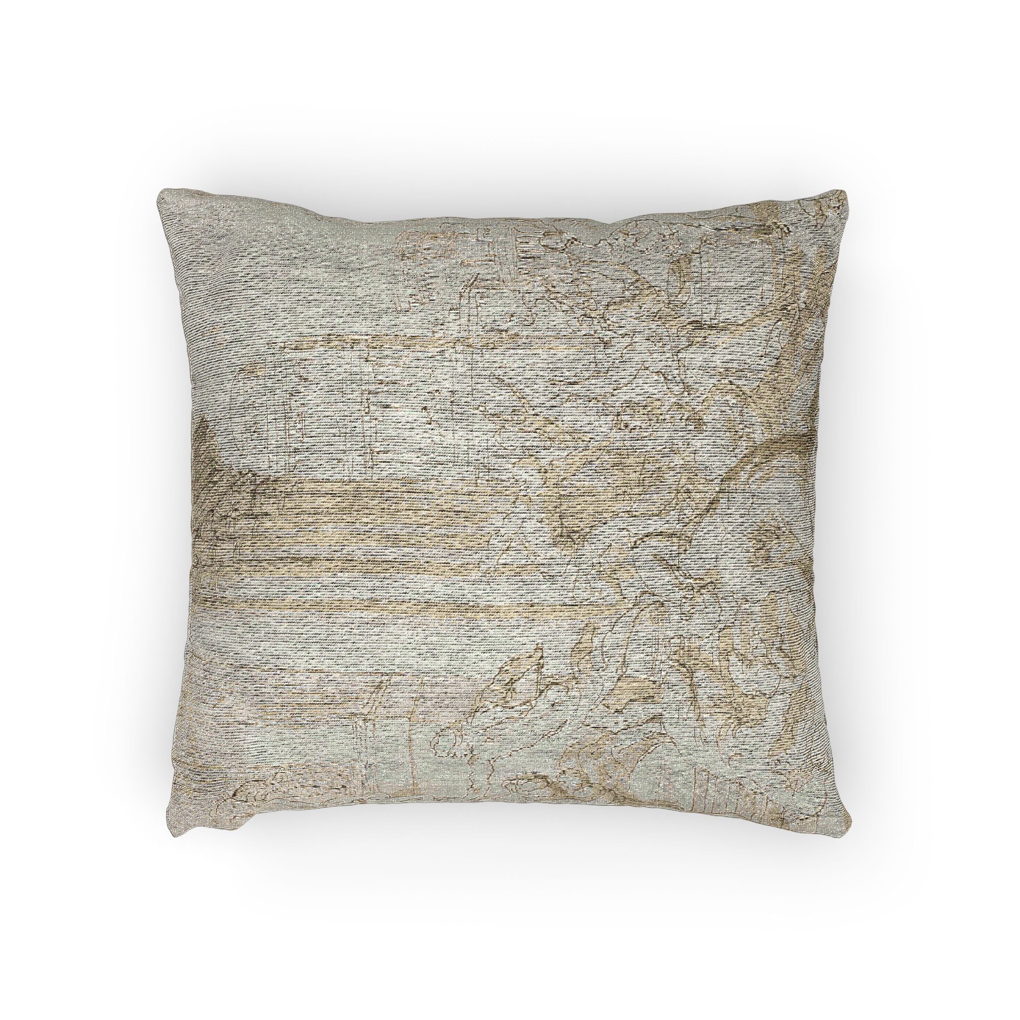 School of Nicolas Poussin - Massacre of the Innocents (recto); Figure Sketches (verso) | Woven Pillow - Image 2
