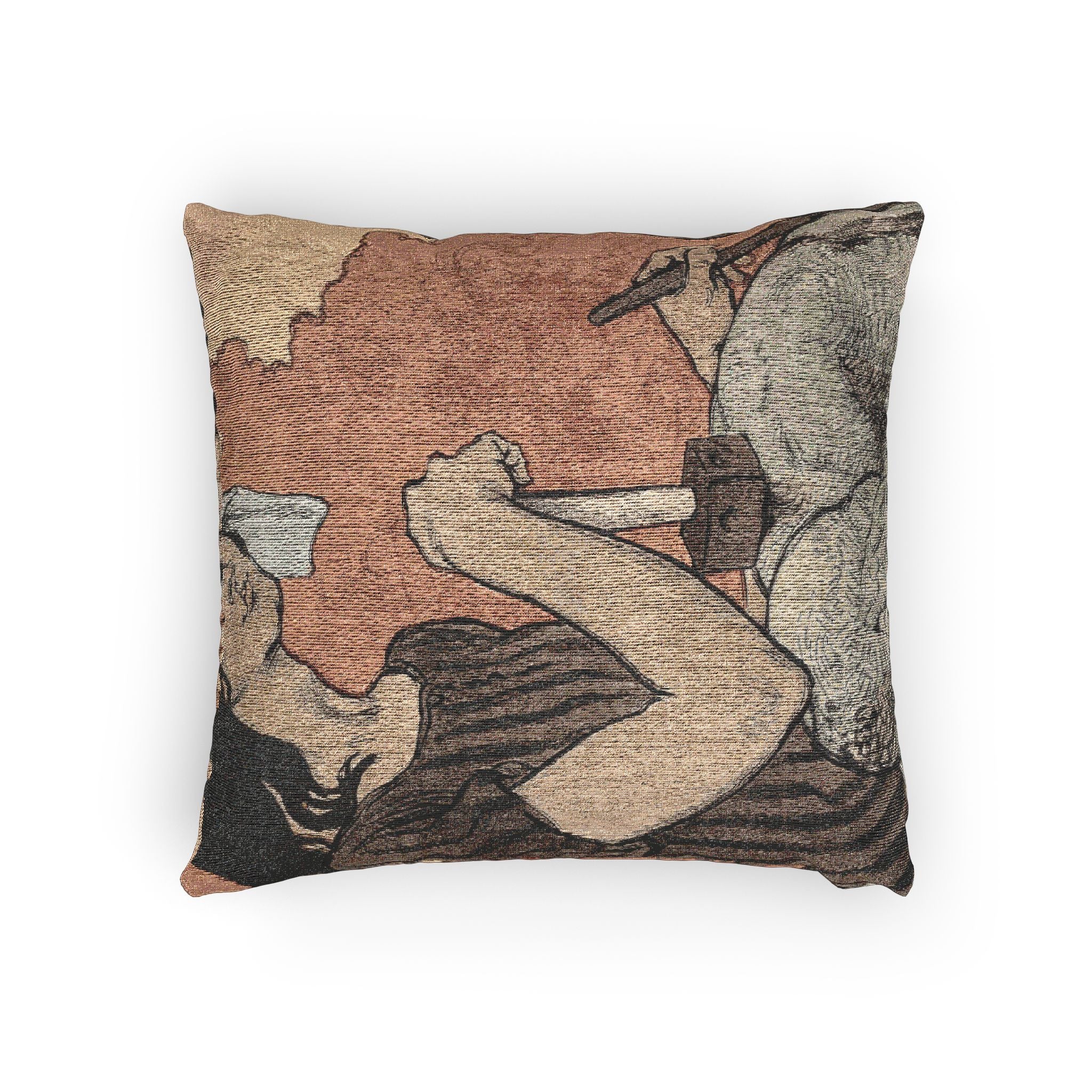 sculptress-eugene-grasset | Woven Pillow - Image 4
