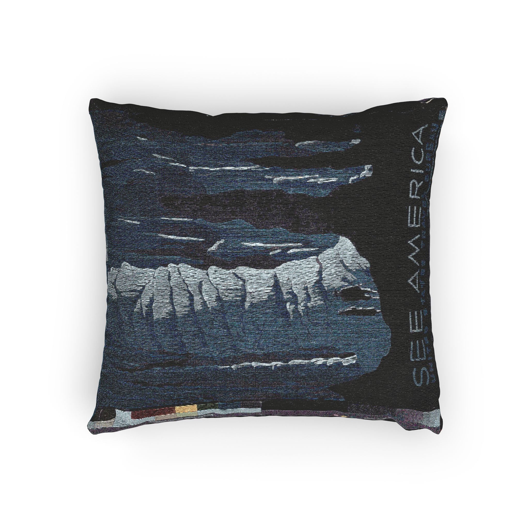 see-america-carlsbad-caverns-wpa-federal-art-project | Woven Pillow - Image 4