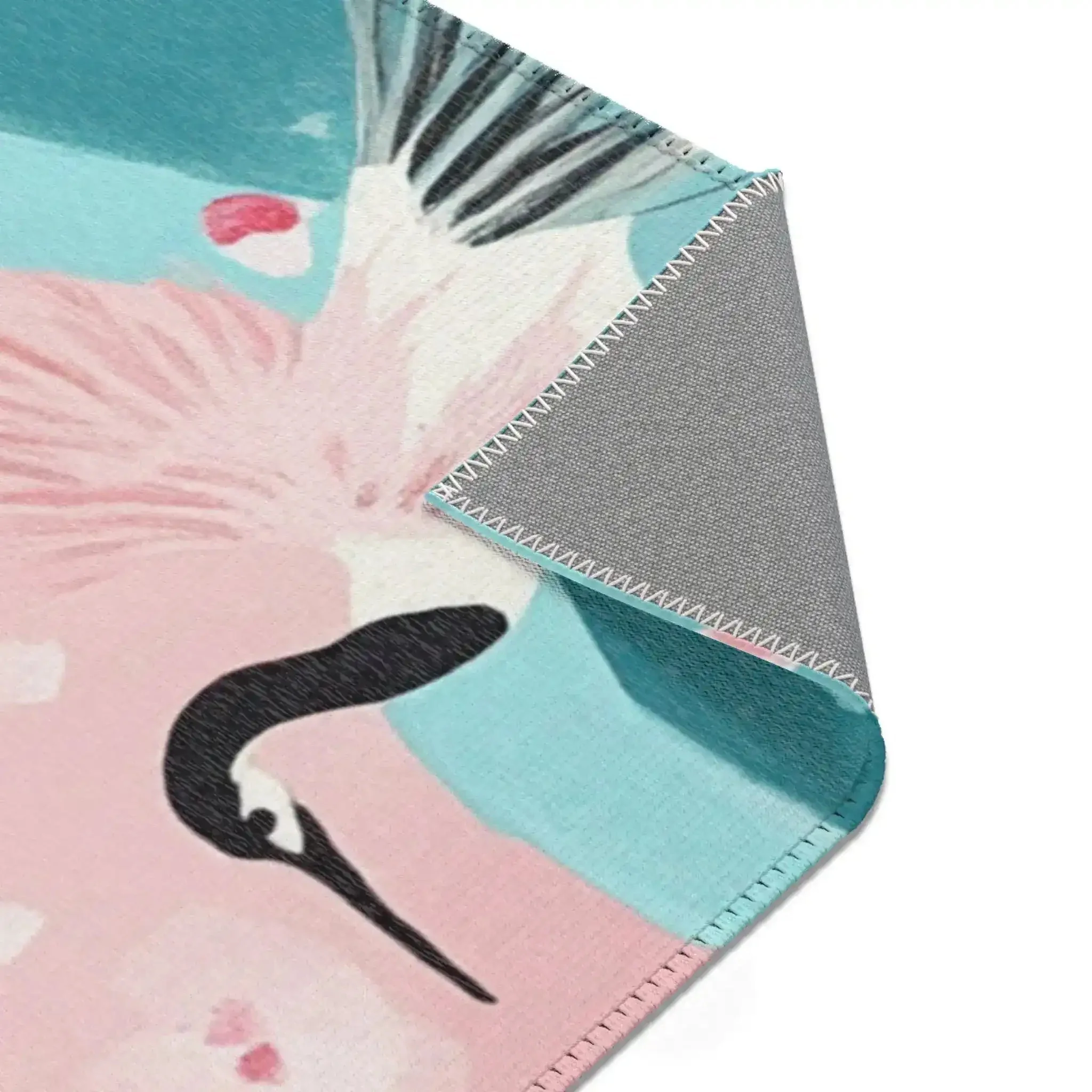 Serene Crane and Blossom Pavilion Accent Rug - Image 8