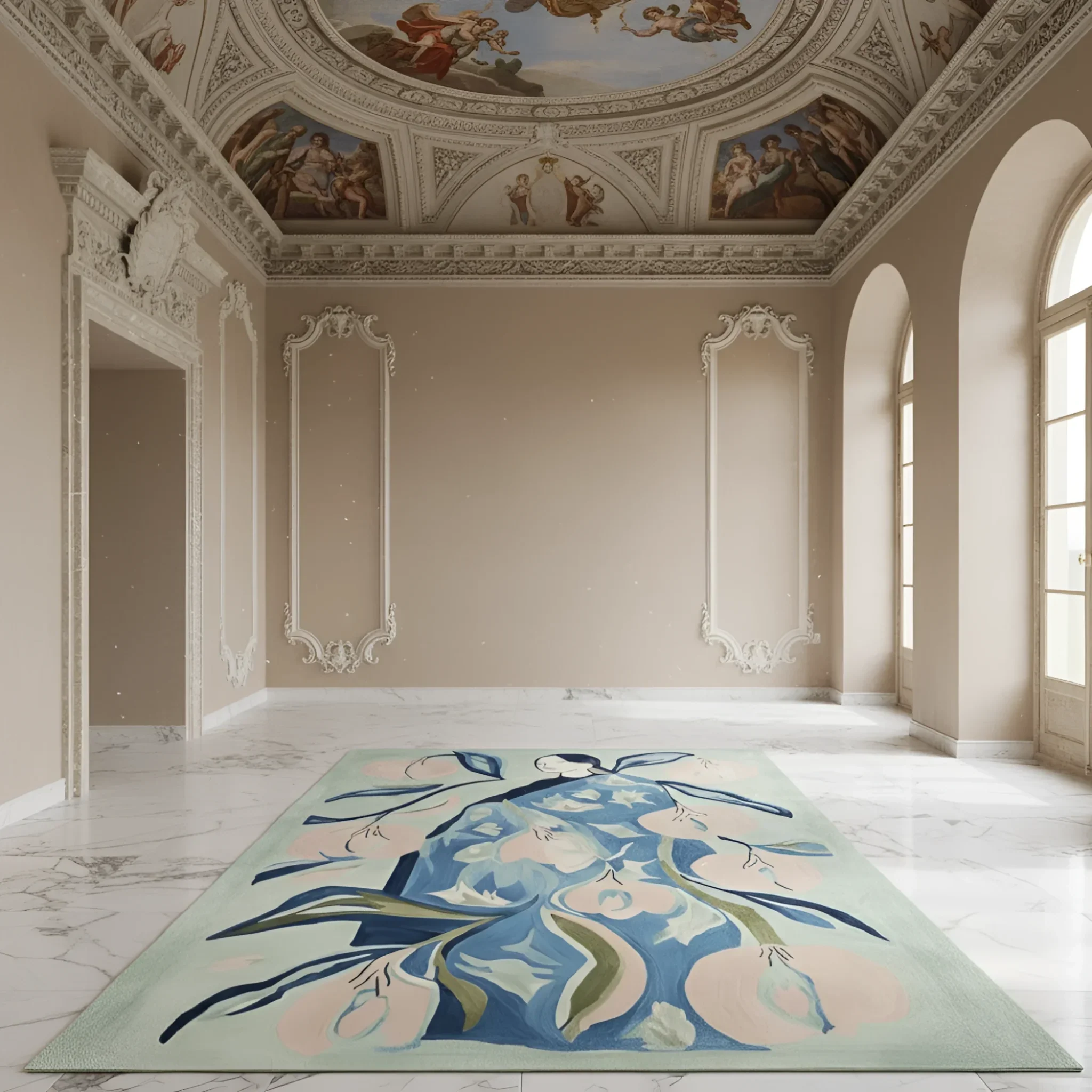 Serene Garden Muse Hand Tufted Rug - Image 2