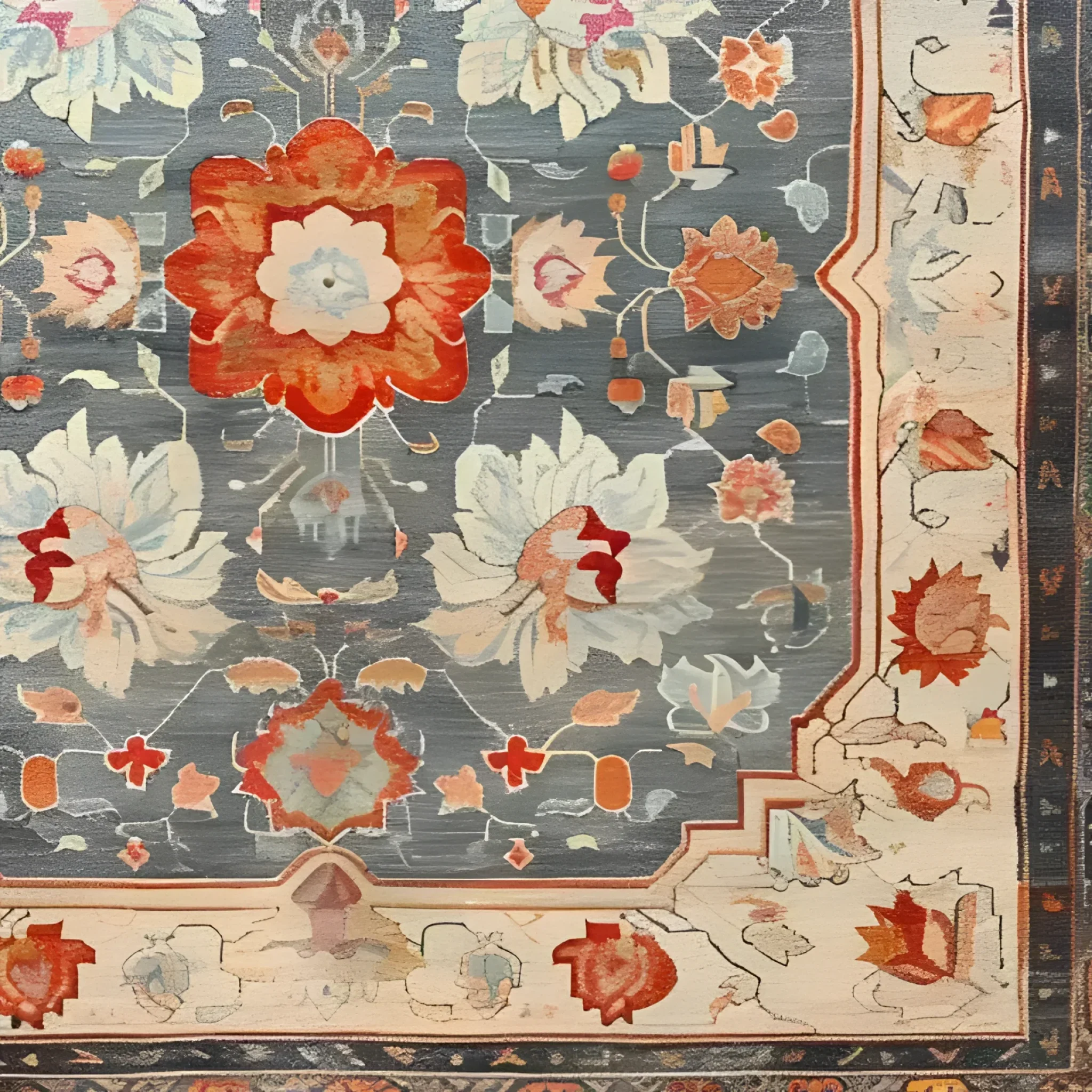 Serenity Bloom Hand Knotted Area Rug - Image 6