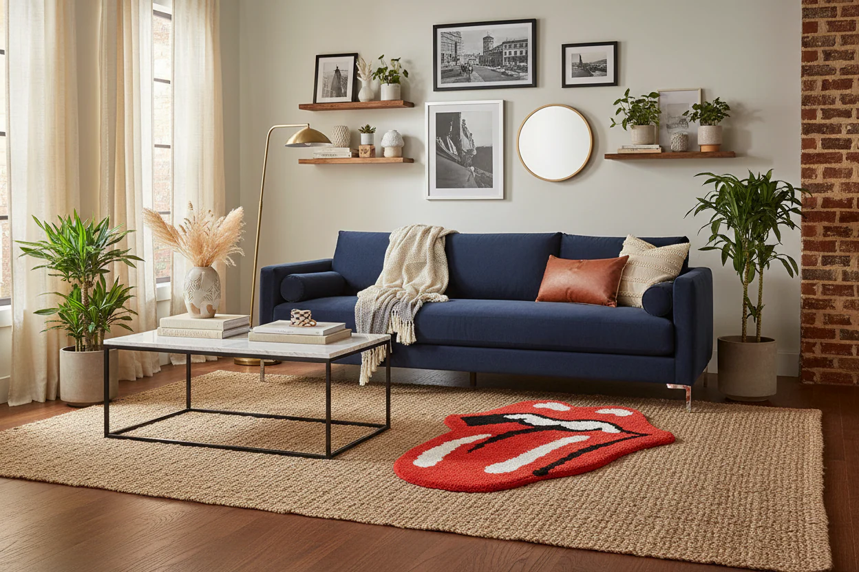 Sexy Red Lips Accent Rug - Image 3