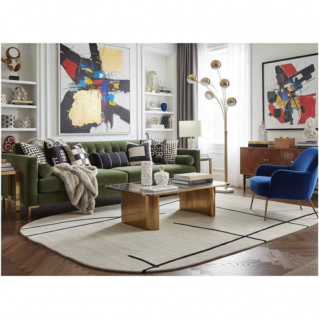 Shadow Line Harmony Hand Tufted Rug - Image 2
