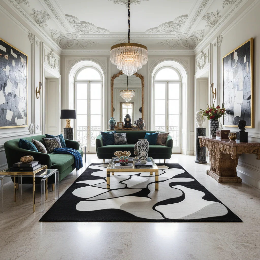 Shadows in Motion Hand Tufted Rug - Image 2