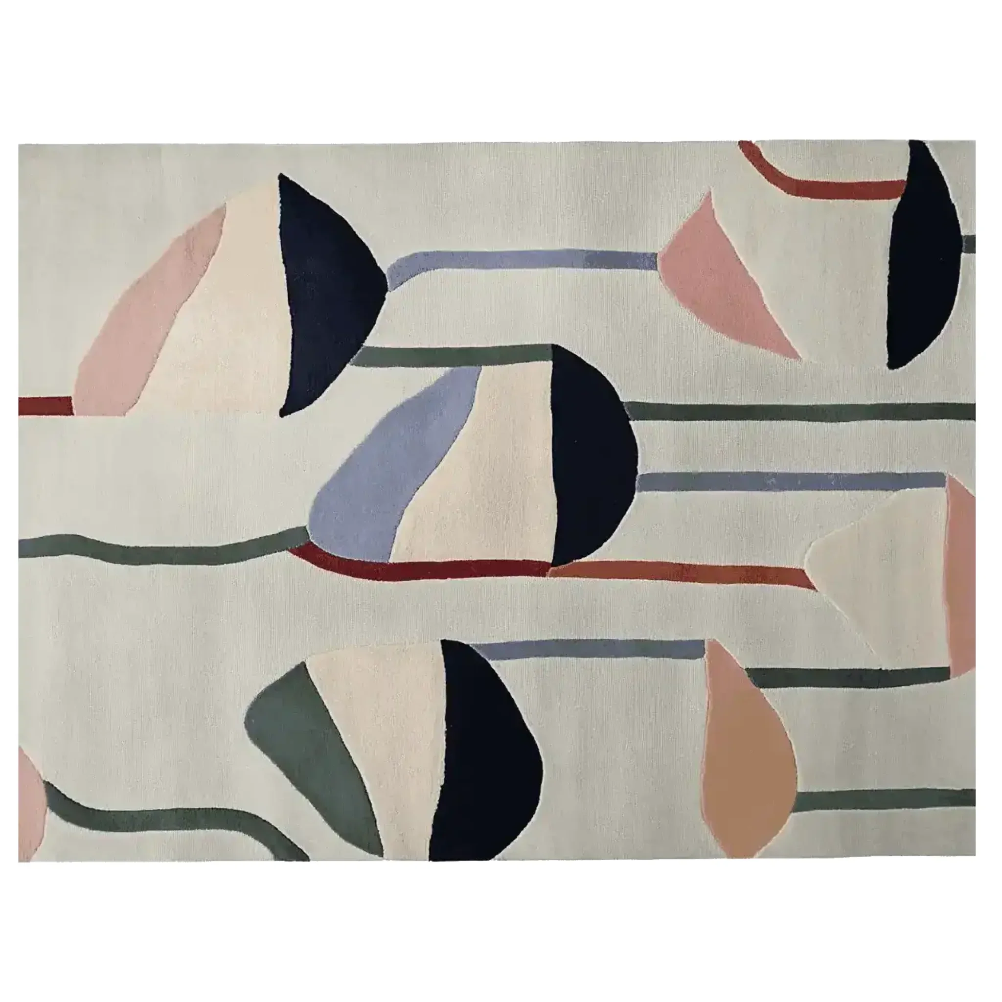 Shape Line Flow Hand Tufted Rug - Image 3