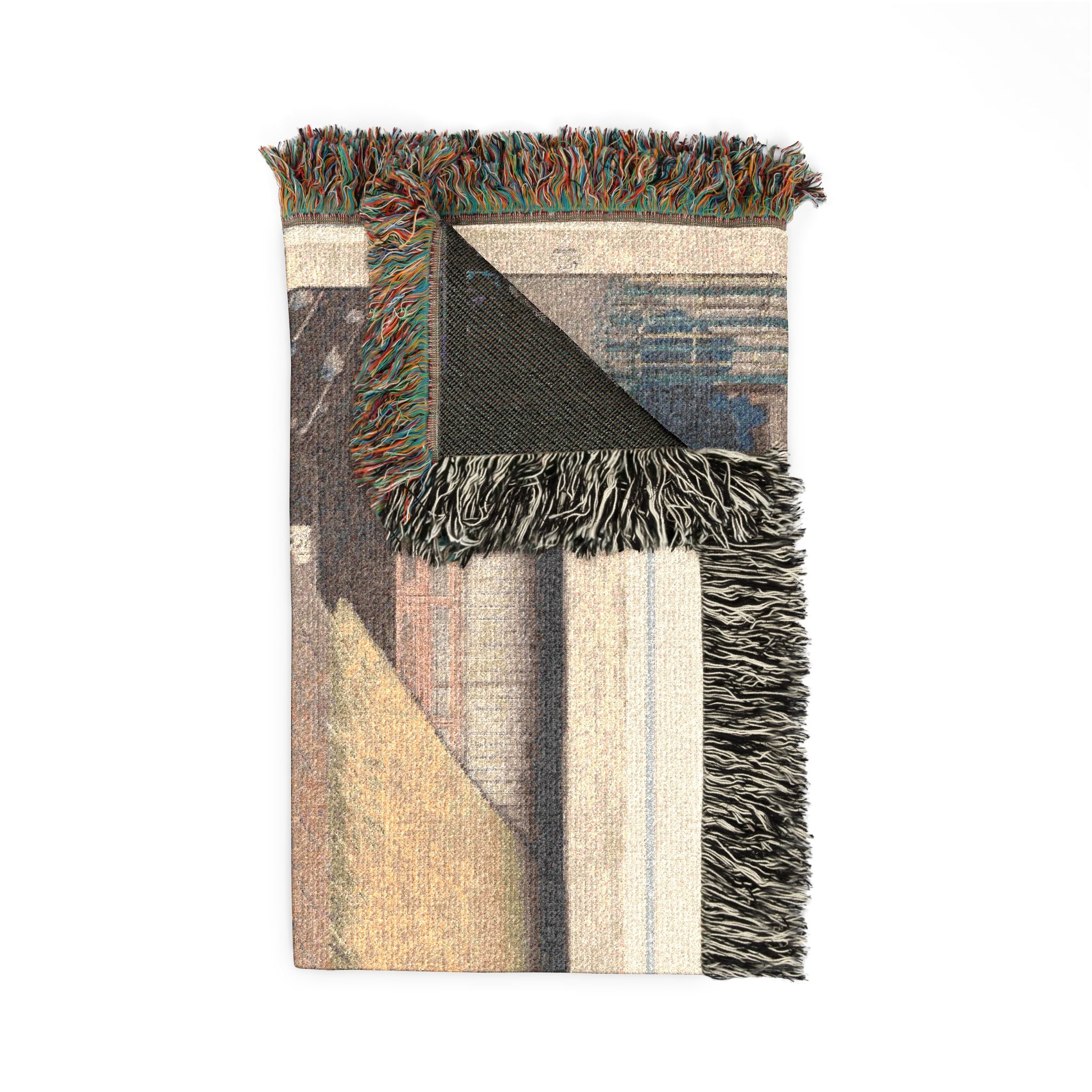 Shimosuwa, from Sixty-Nine Stations of the Kisokaidō Woven Throw Blanket - Image 8